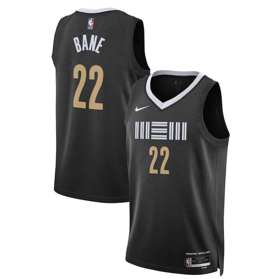 Desmond Bane 22 Memphis Grizzlies 2023/24 Swingman Jersey - City Edition - Unisex Black - JS457 