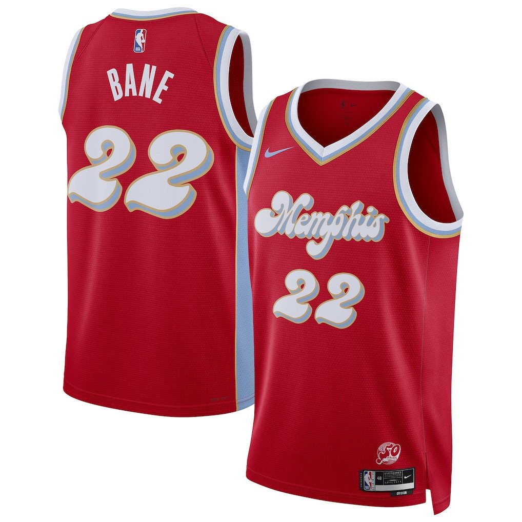 Desmond Bane 22 Memphis Grizzlies Unisex 2024/25 Swingman Player Jersey - City Edition - Red - JS709 