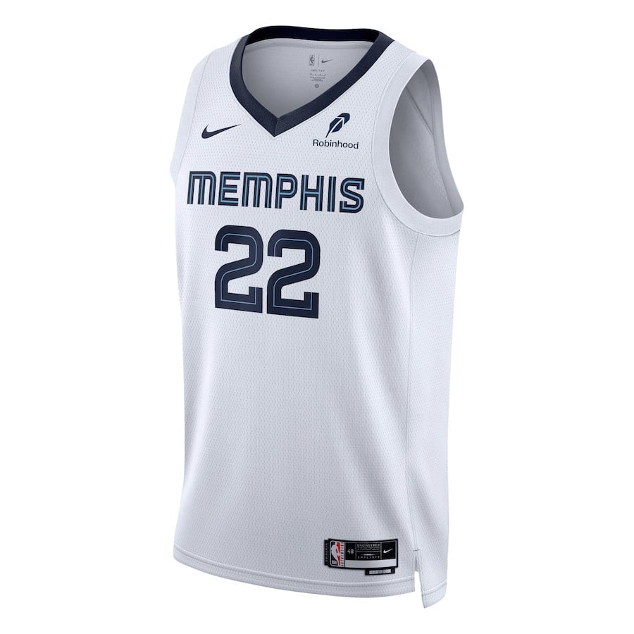 Alternative view of Desmond Bane 22 Memphis Grizzlies Unisex Swingman Badge Player Jersey - Association Edition - White - JS454 