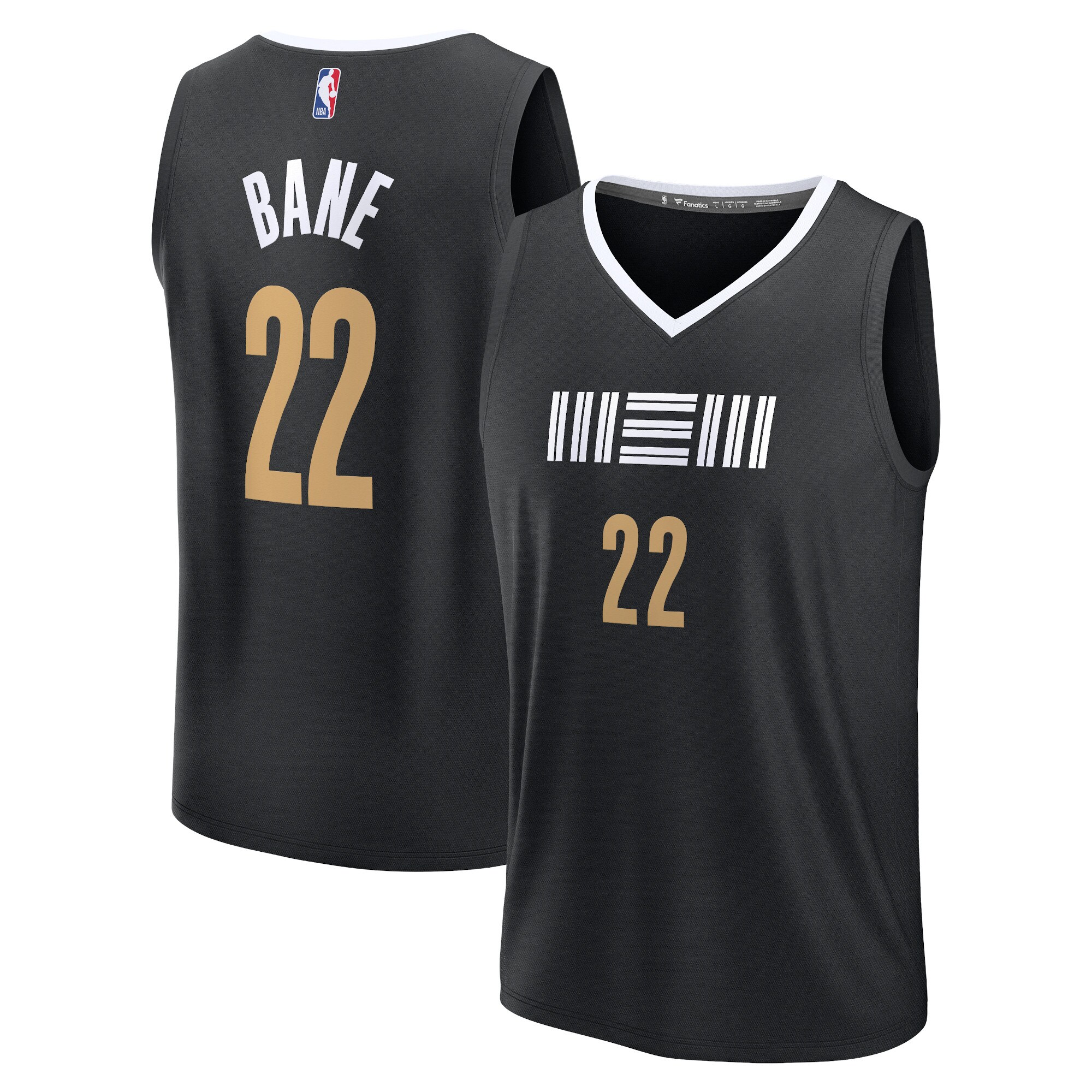 Desmond Bane Memphis Grizzlies Fanatics Fast Break Jersey – Black – City Edition