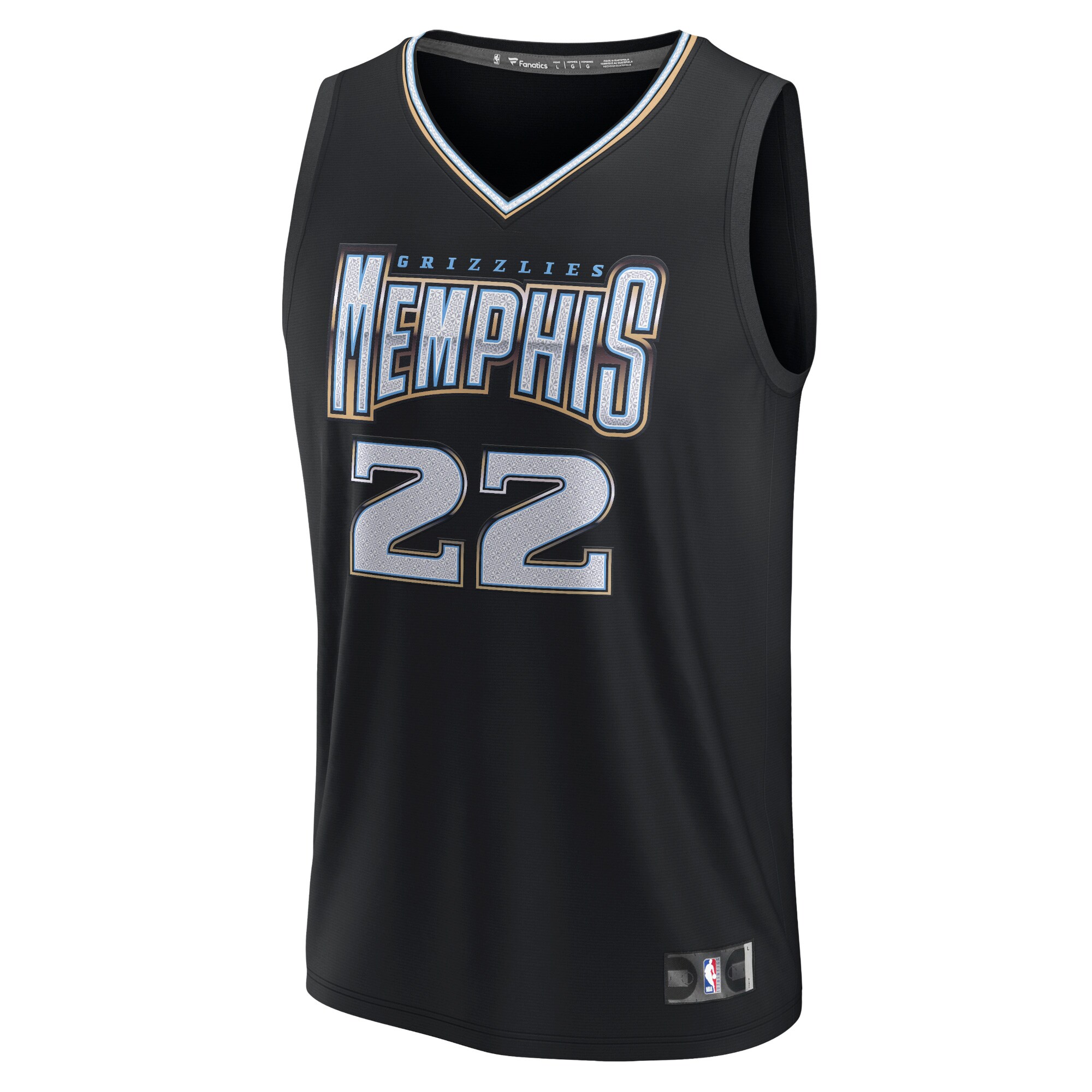 Alternative view of Desmond Bane Memphis Grizzlies Fanatics Fastbreak Jersey - City Edition - Black