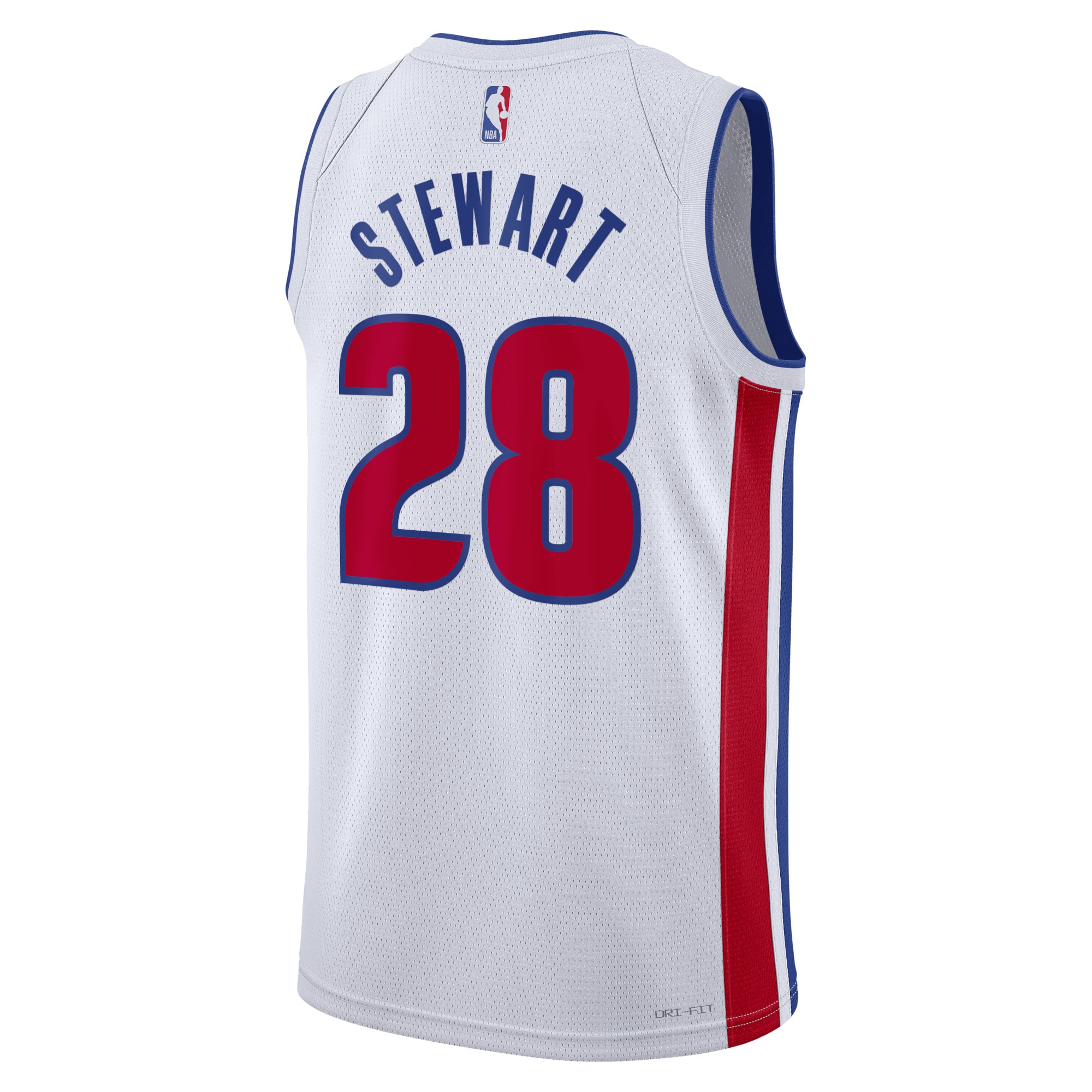 Alternative view of Detroit Pistons Association Edition Swingman Jersey - White - Isaiah Stewart - Unisex - JS216 