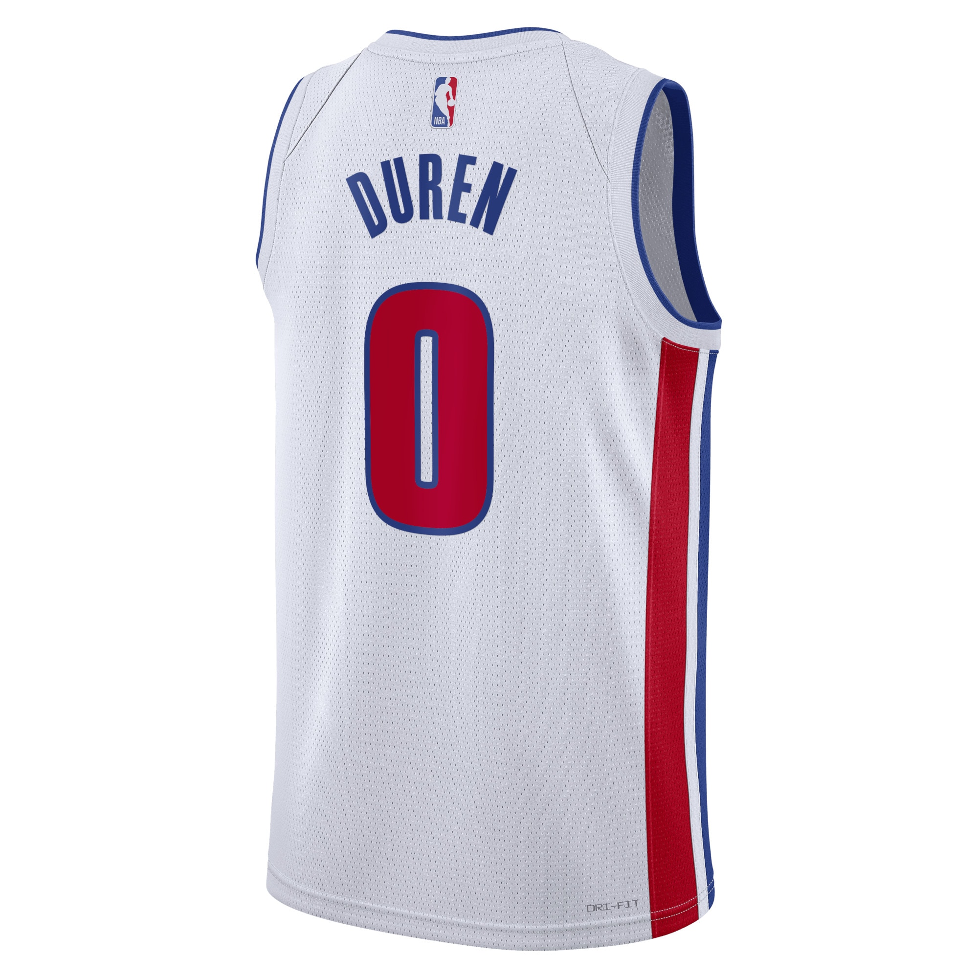 Alternative view of Detroit Pistons Association Edition Swingman Jersey - White - Jalen Duren - Unisex - JS113 