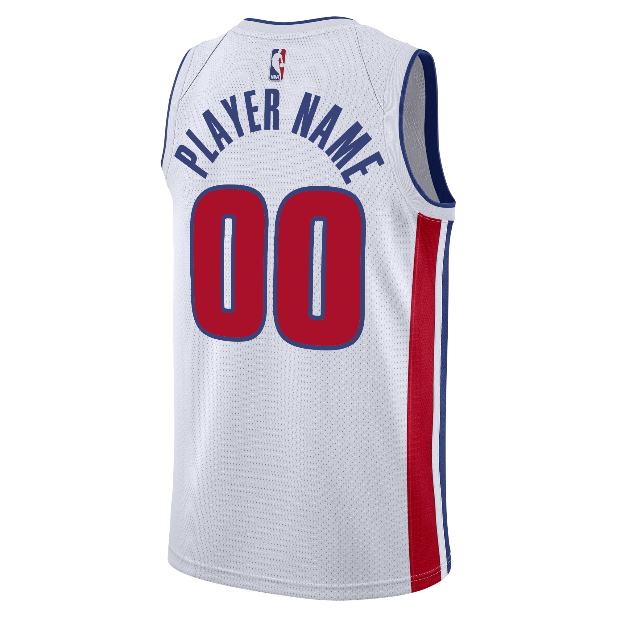 Alternative view of Detroit Pistons Association Swingman Jersey - Custom - Youth - JS853 