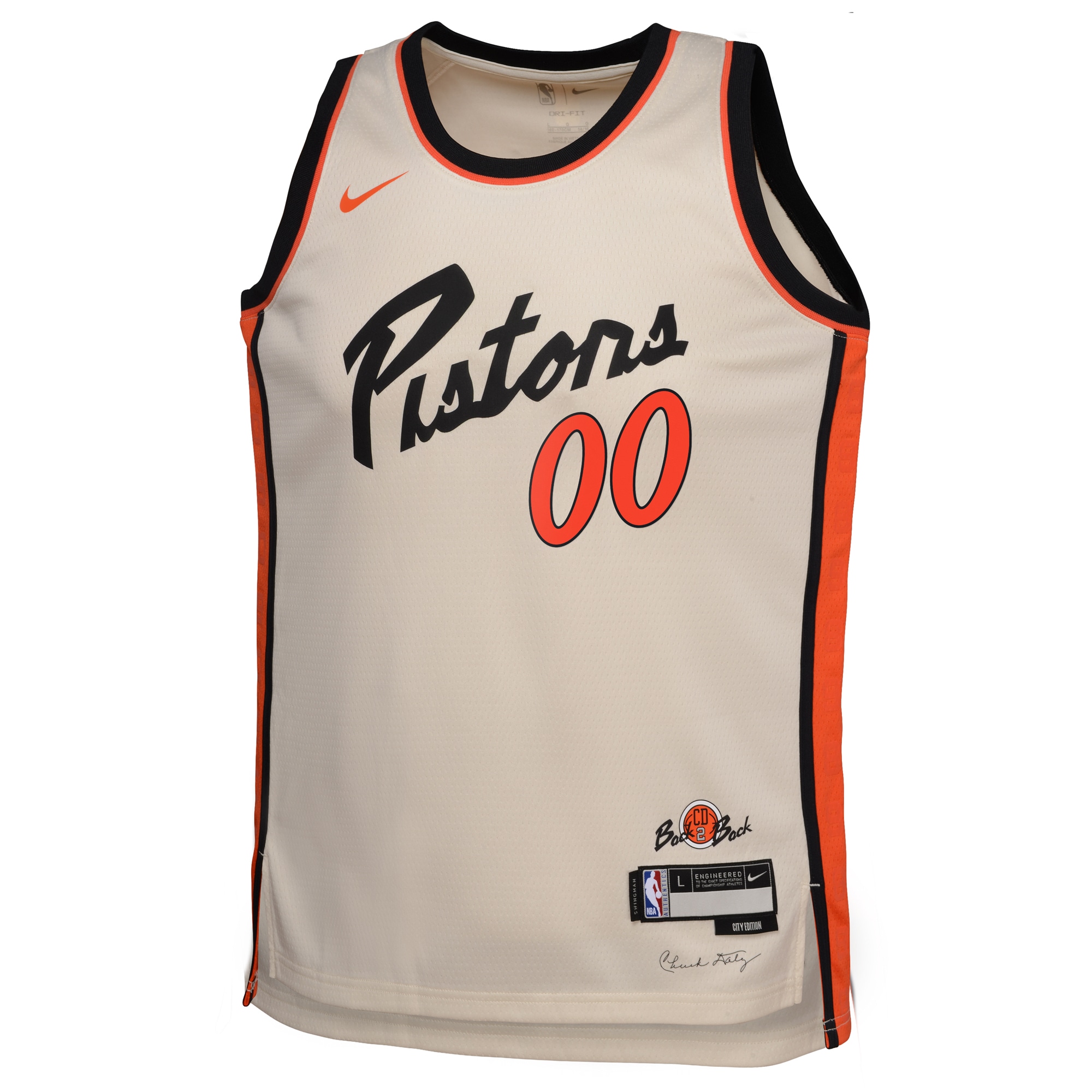 Alternative view of Detroit Pistons City Edition Swingman Jersey 2024 - Custom - Youth - JS980 