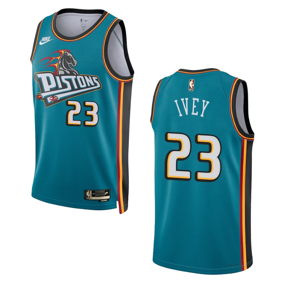Detroit Pistons Jaden Ivey Teal Swingman 2022-23 Classic Edition Jersey