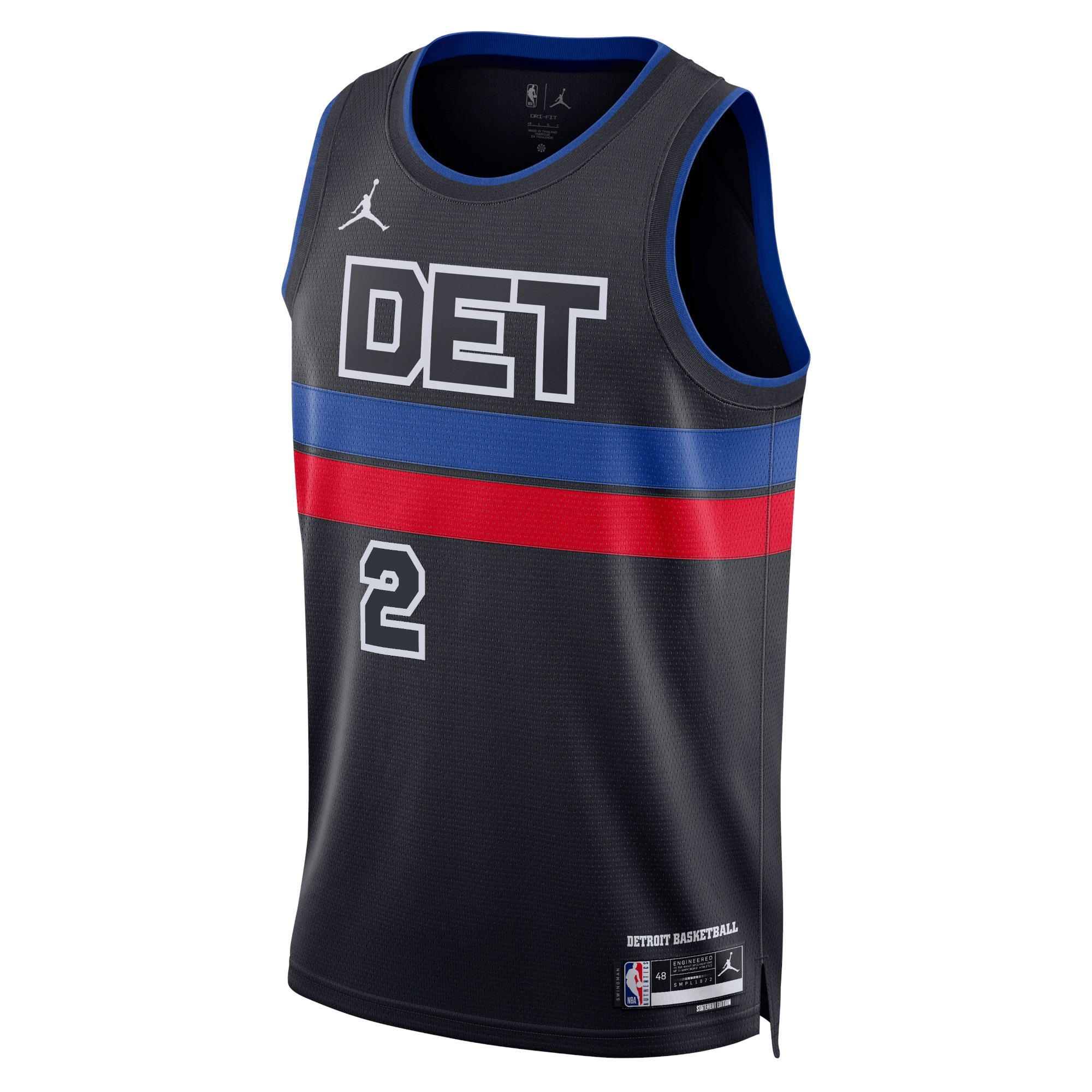 Detroit Pistons Jordan Statement Edition Swingman Jersey - Blue - Cade Cunningham - Unisex - JS127 
