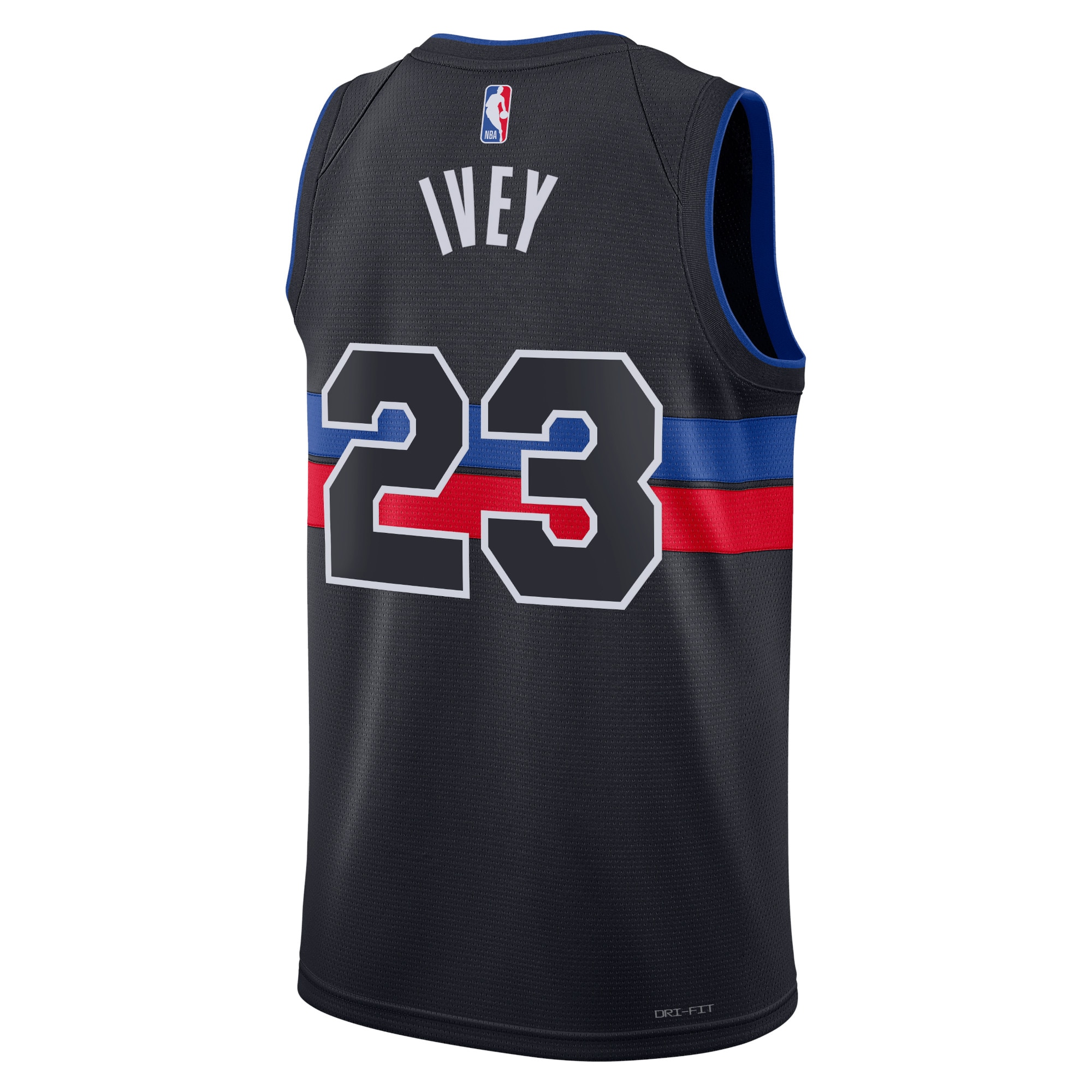 Alternative view of Detroit Pistons Jordan Statement Edition Swingman Jersey - Blue - Jaden Ivey - Unisex - JS227 