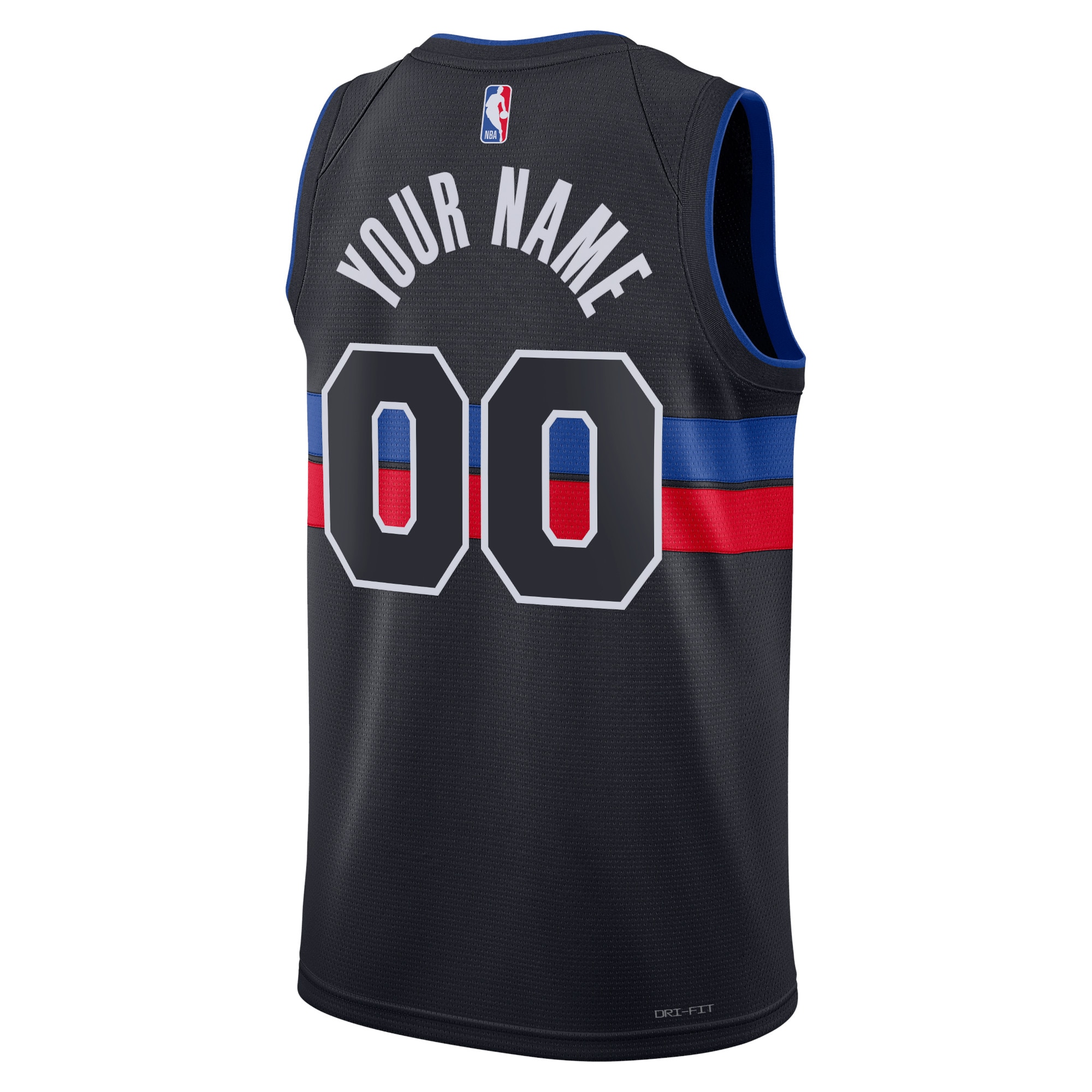 Alternative view of Detroit Pistons Jordan Statement Swingman Jersey - Custom - Unisex - JS541 