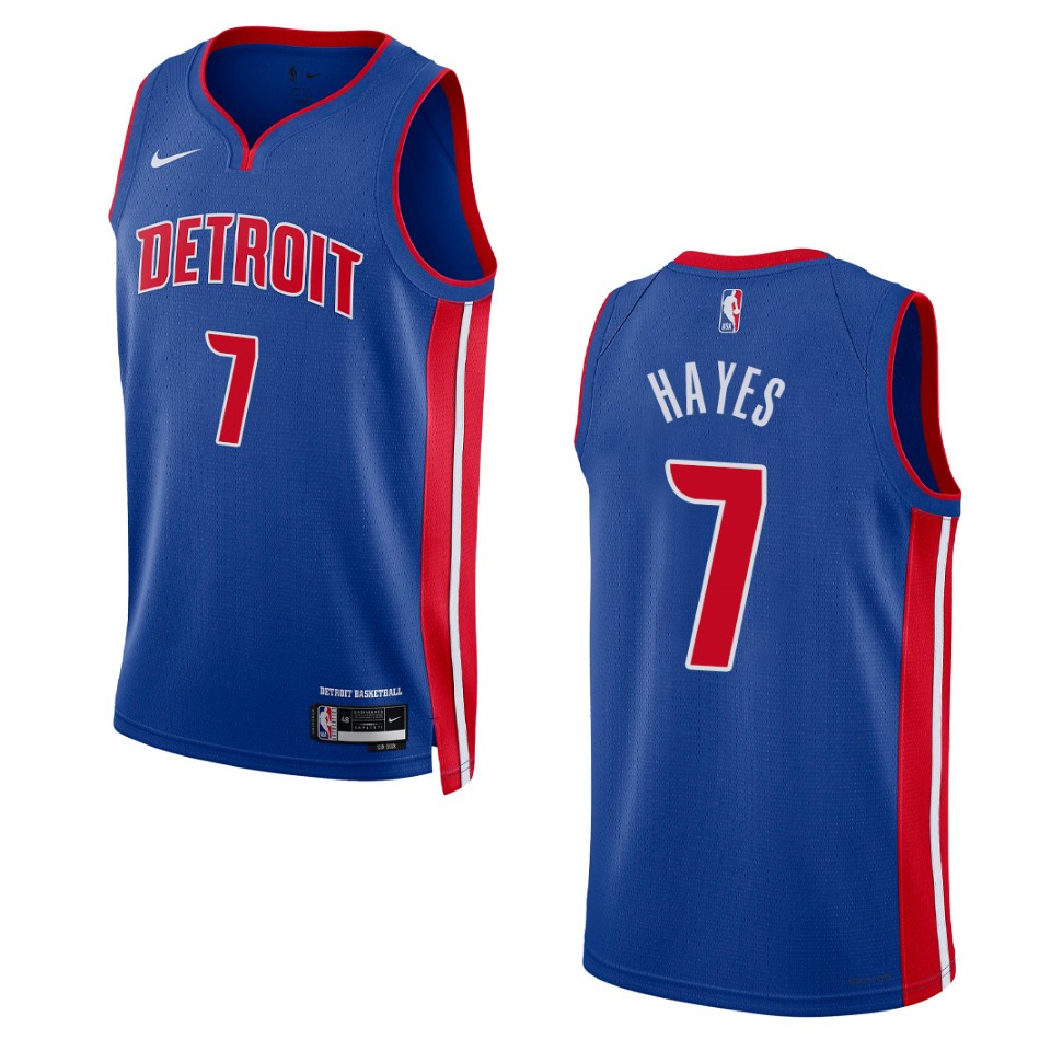 Detroit Pistons Killian Hayes 2022-23 Icon Edition Royal Swingman Jersey