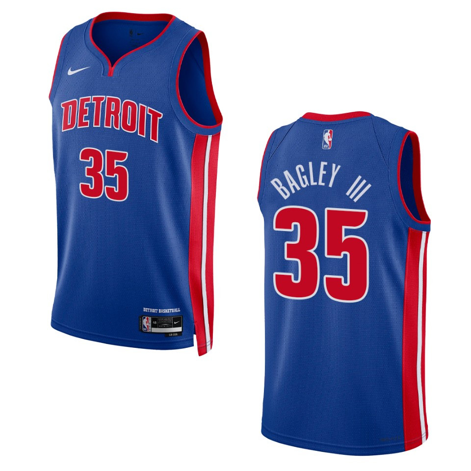 Detroit Pistons Marvin Bagley Iii 2022-23 Icon Edition Royal Swingman Jersey