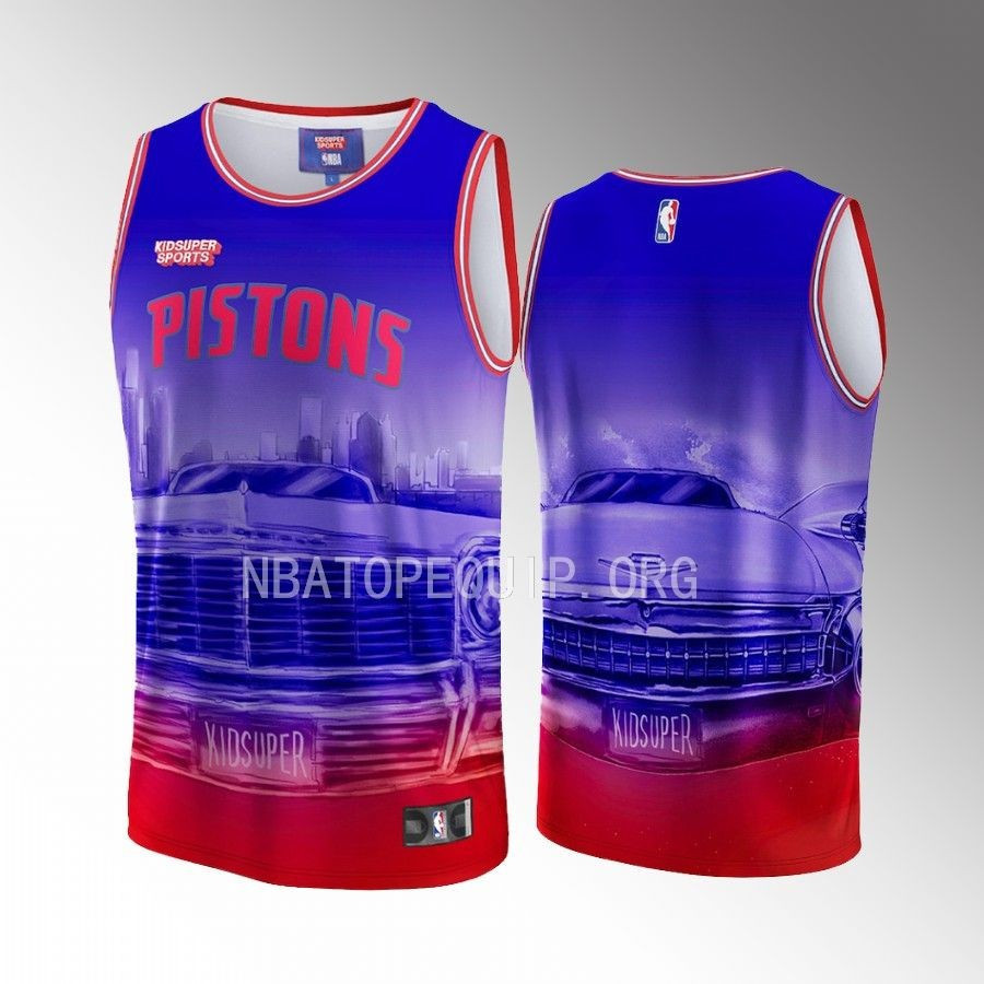 Detroit Pistons NBA & KidSuper Studios Unisex Hometown Jersey - JS431 