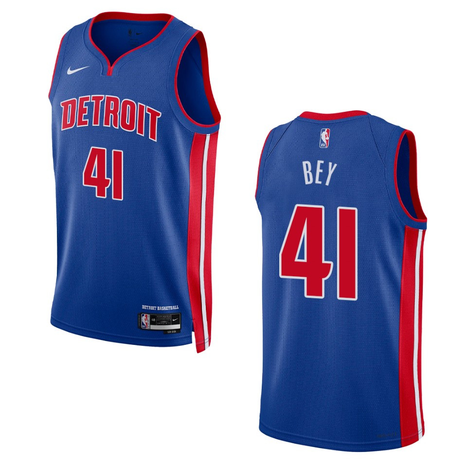 Detroit Pistons Saddiq Bey 2022-23 Icon Edition Royal Swingman Jersey