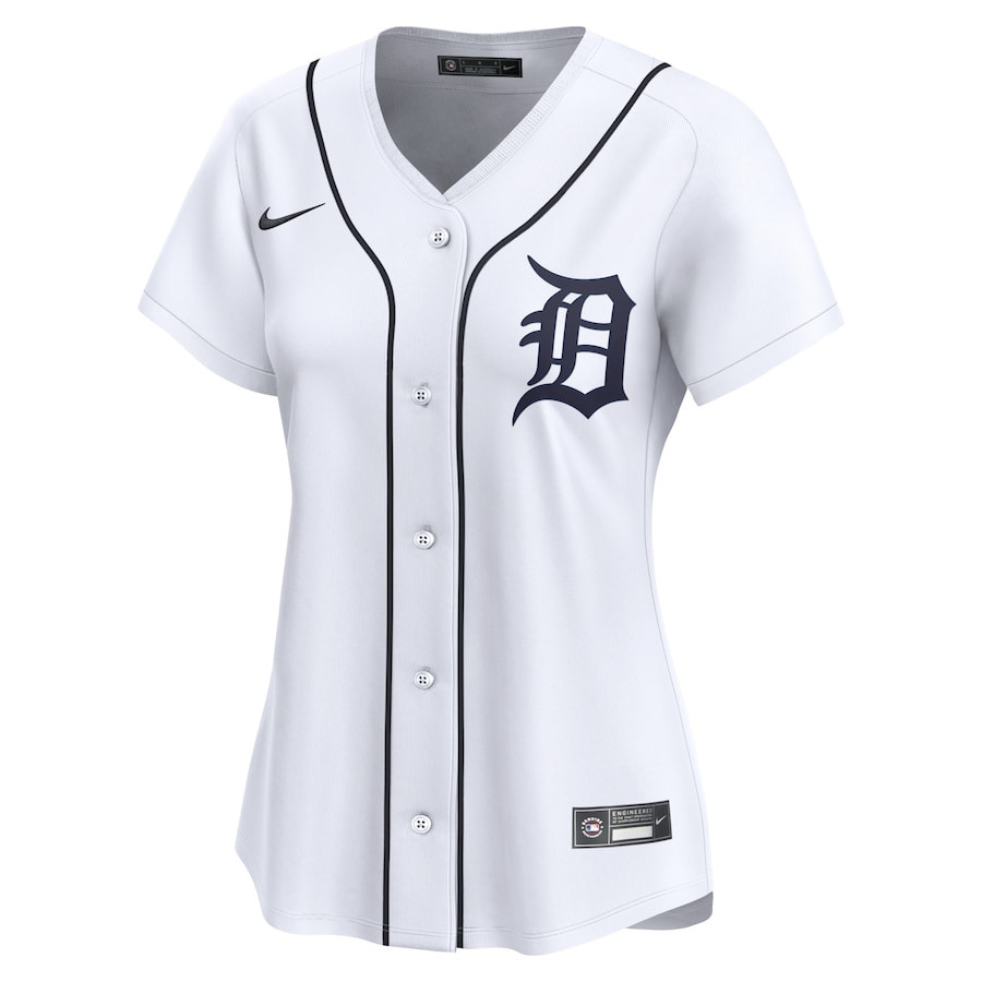 Alternative view of Detroit Tigers 2024 Jackie Robinson Day Home Limited Women Jersey - White