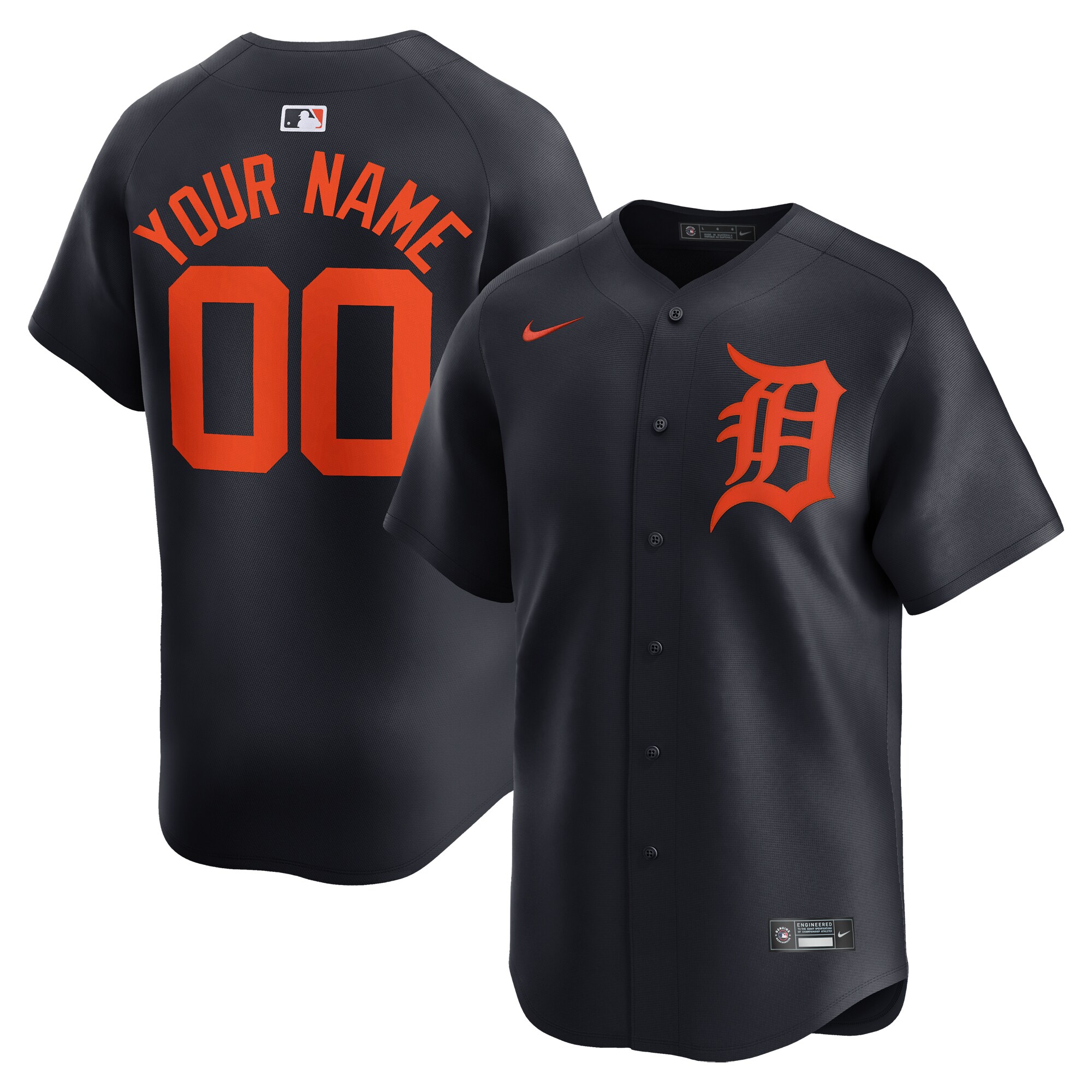 Detroit Tigers Alternate Limited Custom JerseyÃƒâ€šÃ‚Â ÃƒÂ¢Ã¢â€šÂ¬Ã¢â‚¬Å“ Navy