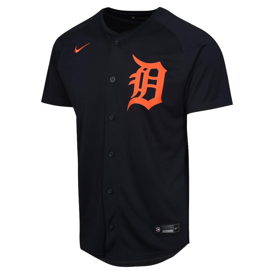 Alternative view of Detroit Tigers Alternate Limited YOUTH Jersey - Navy