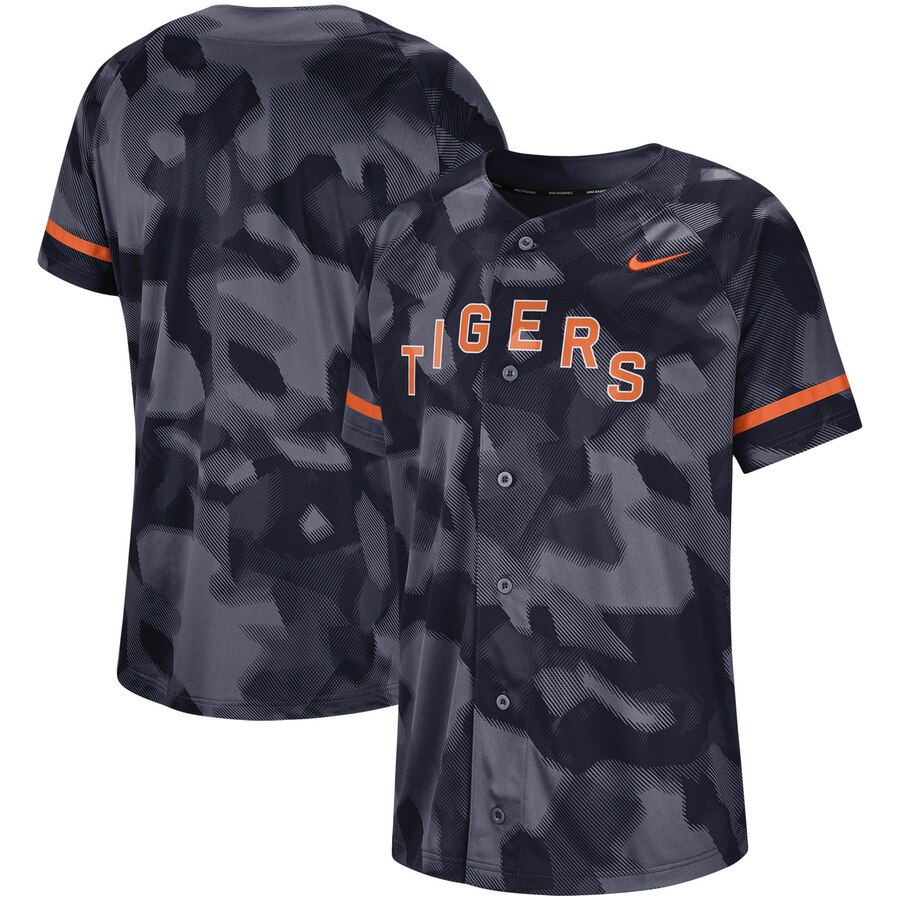 Detroit Tigers Camo Jersey - Navy
