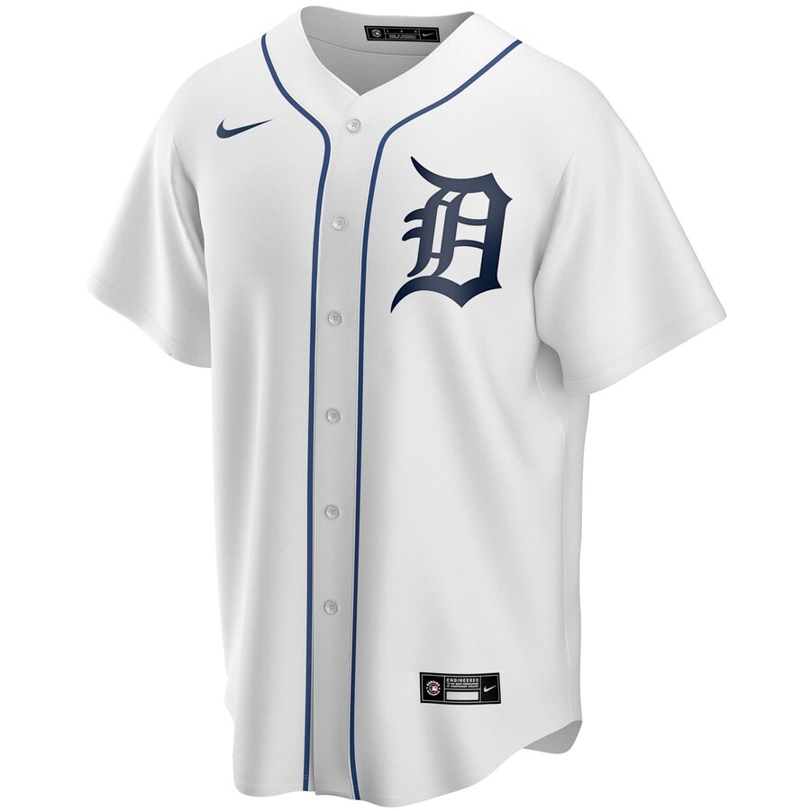 Alternative view of Detroit Tigers Home 2020 Replica Team Jersey ÃƒÂ¢Ã¢â€šÂ¬Ã¢â‚¬Å“ White