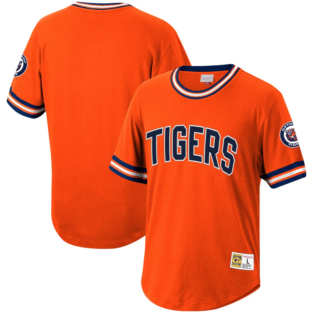 Detroit Tigers Mitchell & Ness Cooperstown Collection Wild Pitch Jersey T-shirt - Orange