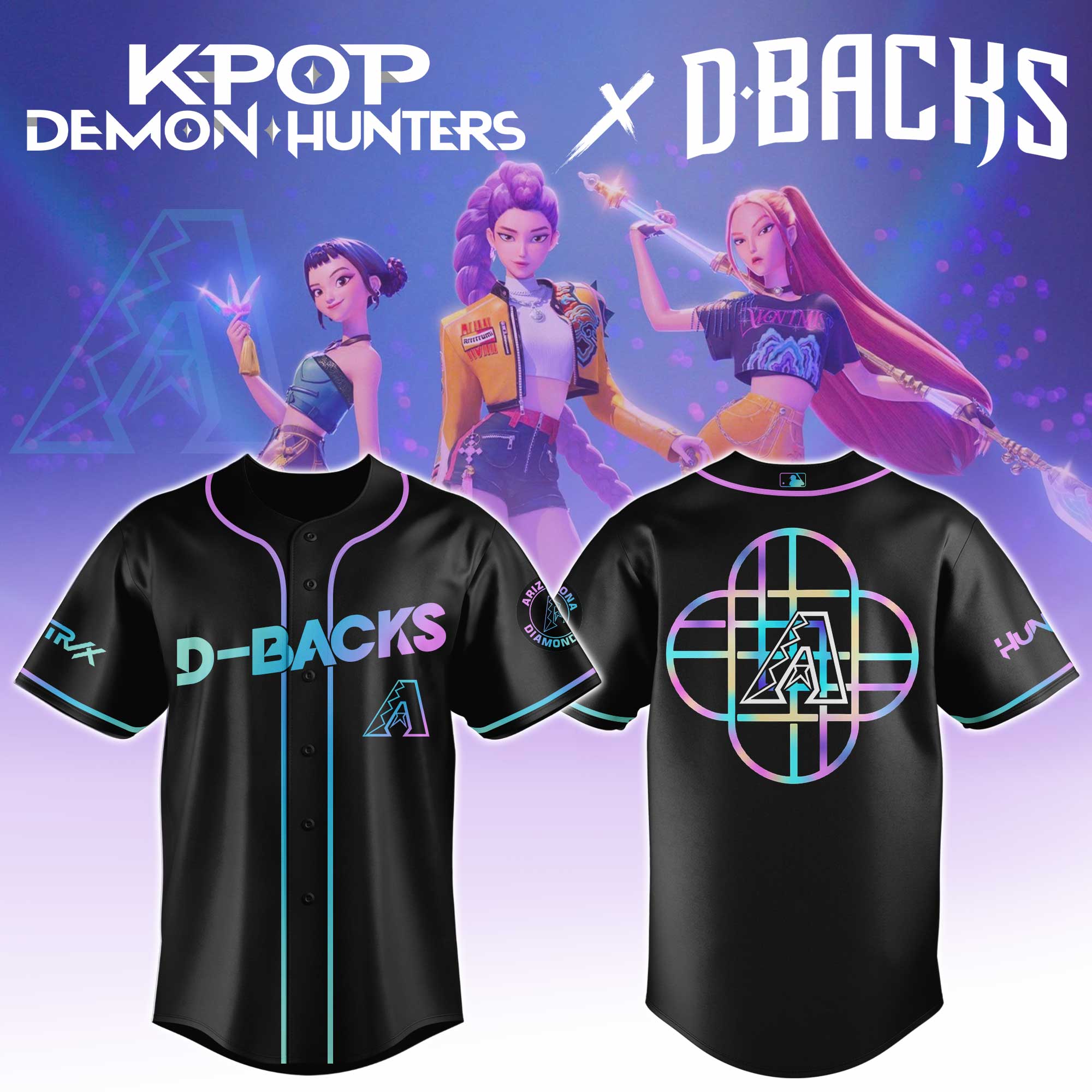 Detroit Tigers Mlb X Kpop Demon Hunters Huntrx Custom Baseball Jersey