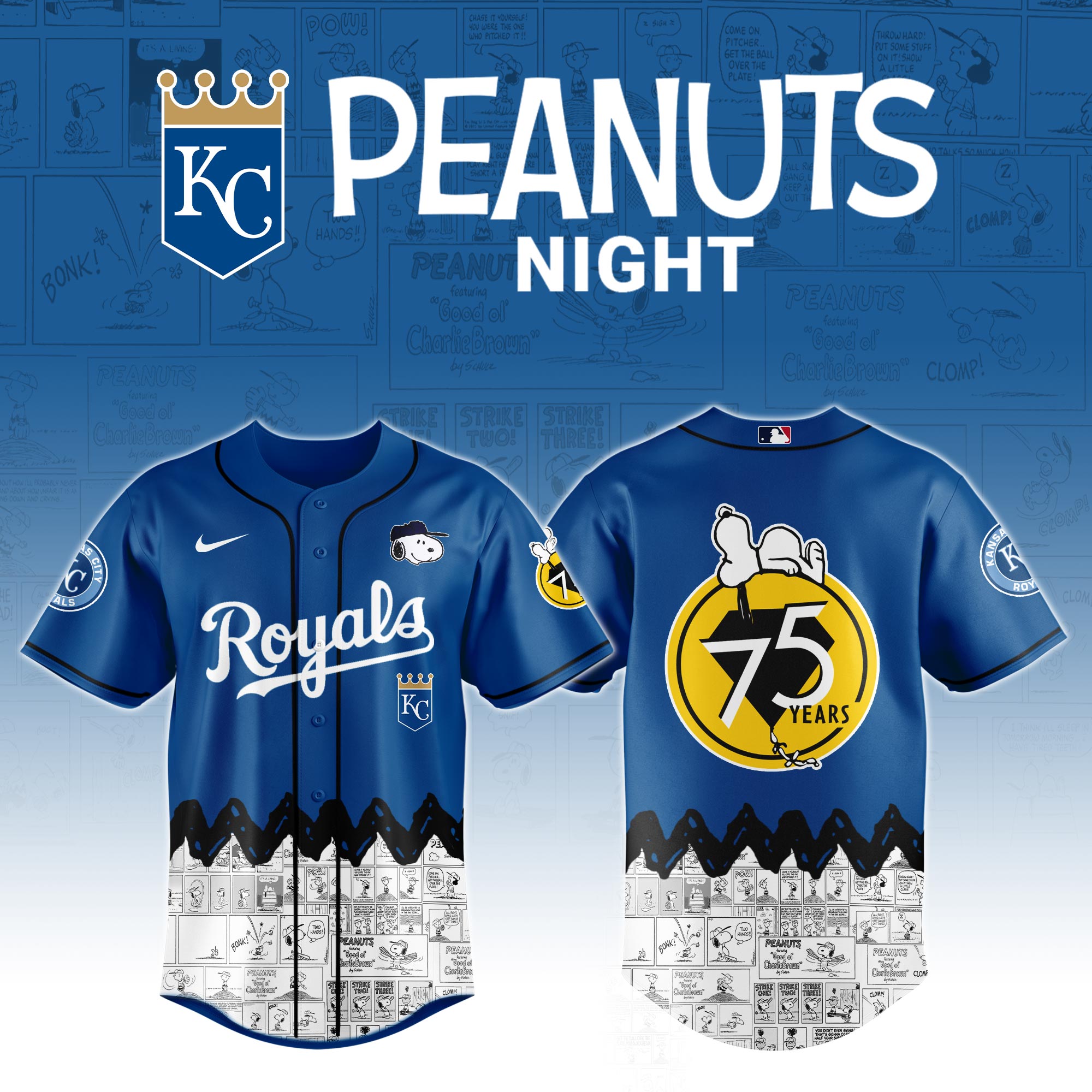 Detroit Tigers X Peanuts Night Custom Baseball Jersey 2025