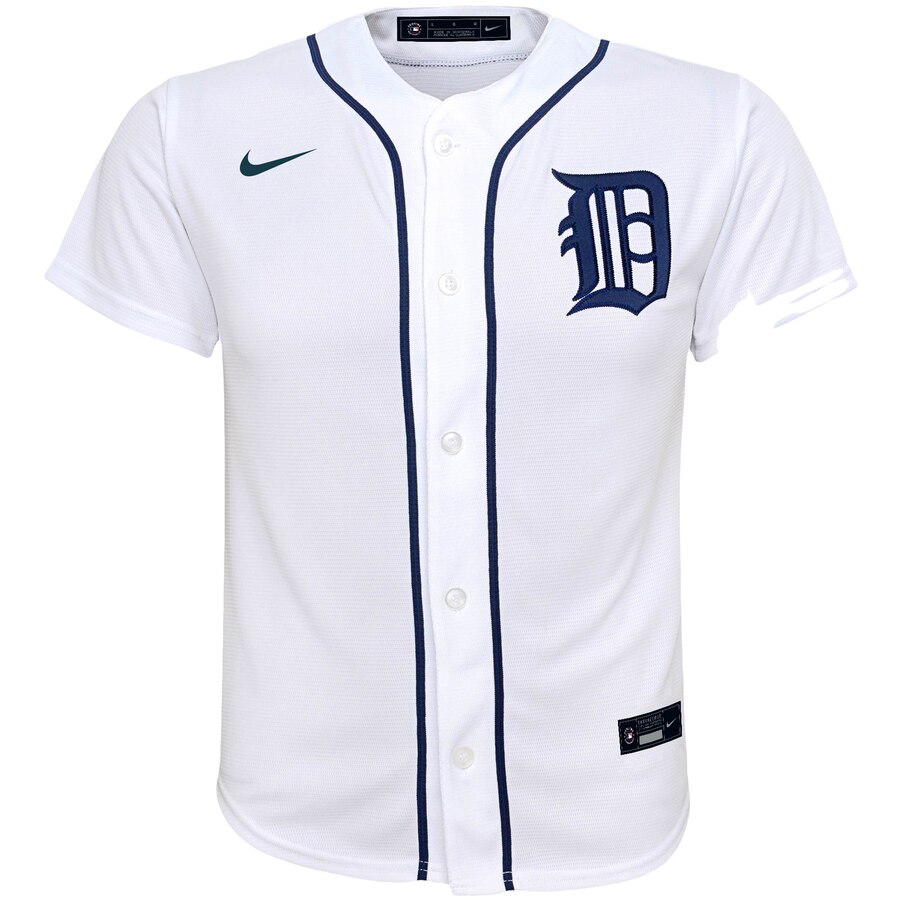 Alternative view of Detroit Tigers Youth Home 2020 Replica Team Jersey - White