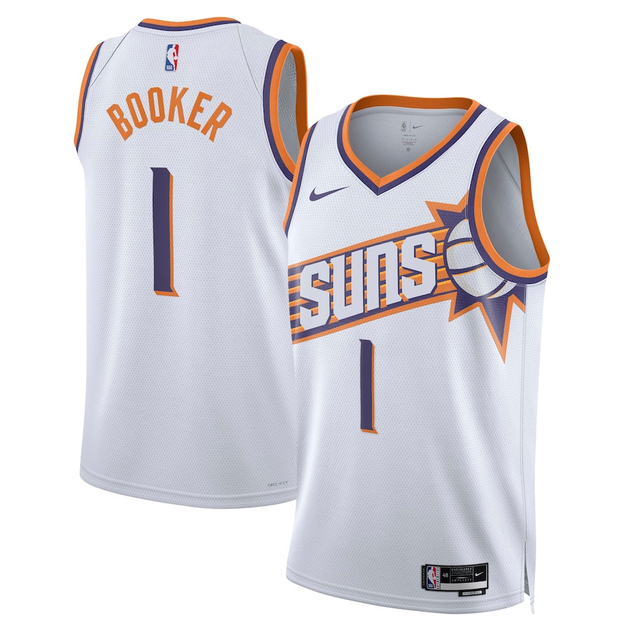 Devin Booker 1 Phoenix Suns 2023/24 Swingman Jersey - Association Edition - White - JS262 