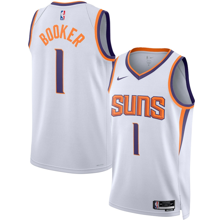Devin Booker 1 Phoenix Suns Swingman Jersey - Association Edition - White - JS883 