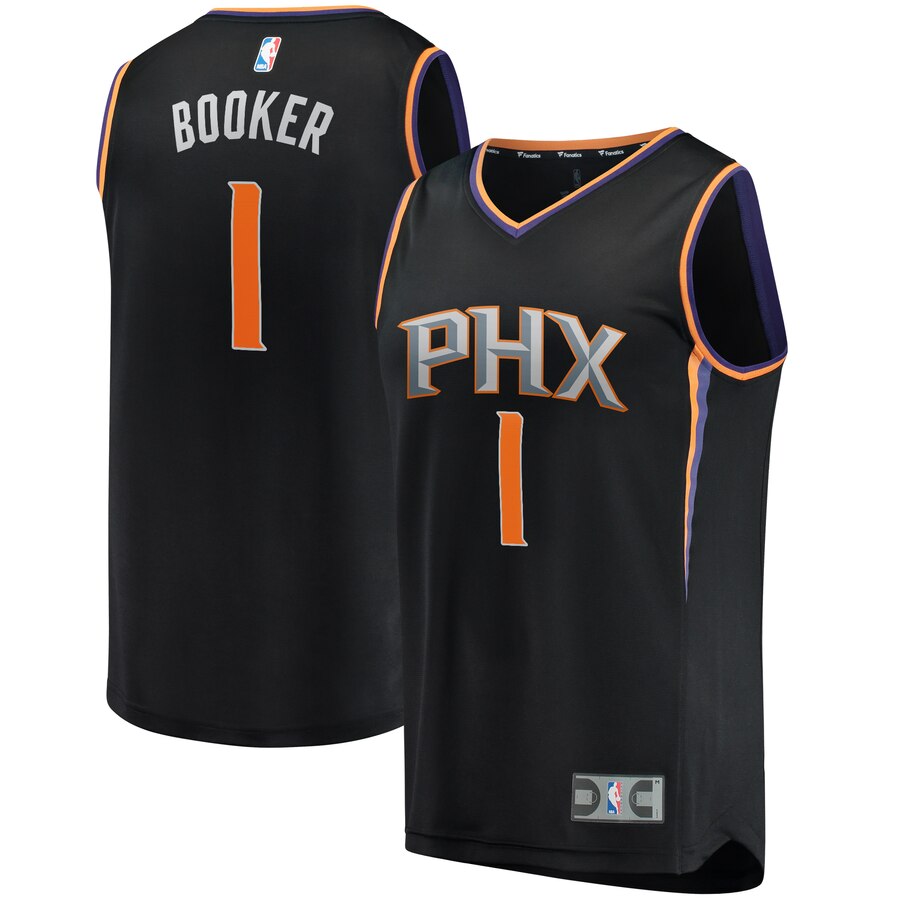 Devin Booker Phoenix Suns Fanatics Branded Youth Fast Break Replica Player Jersey - Statement Edition - Black