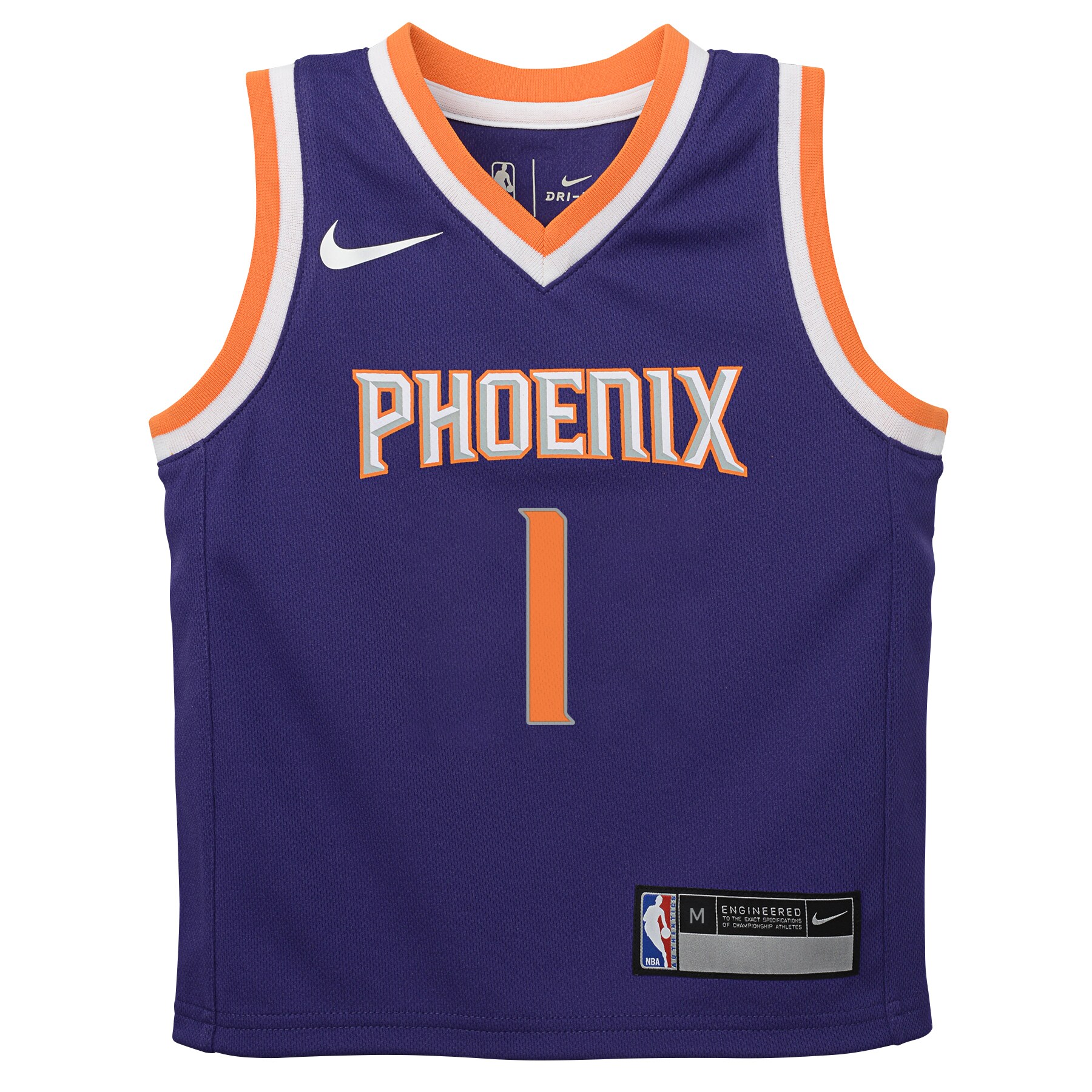 Alternative view of Devin Booker Phoenix Suns Preschool Replica Jersey Purple – Icon Edition