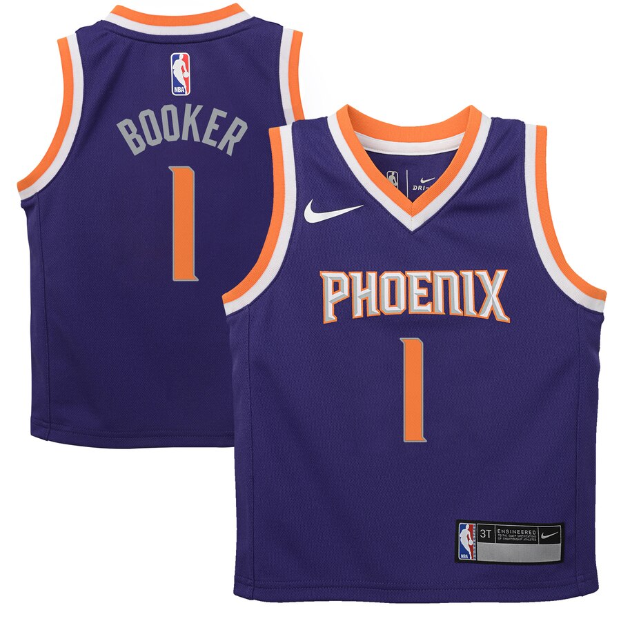 Devin Booker Phoenix Suns Toddler Replica Jersey Purple - Icon Edition