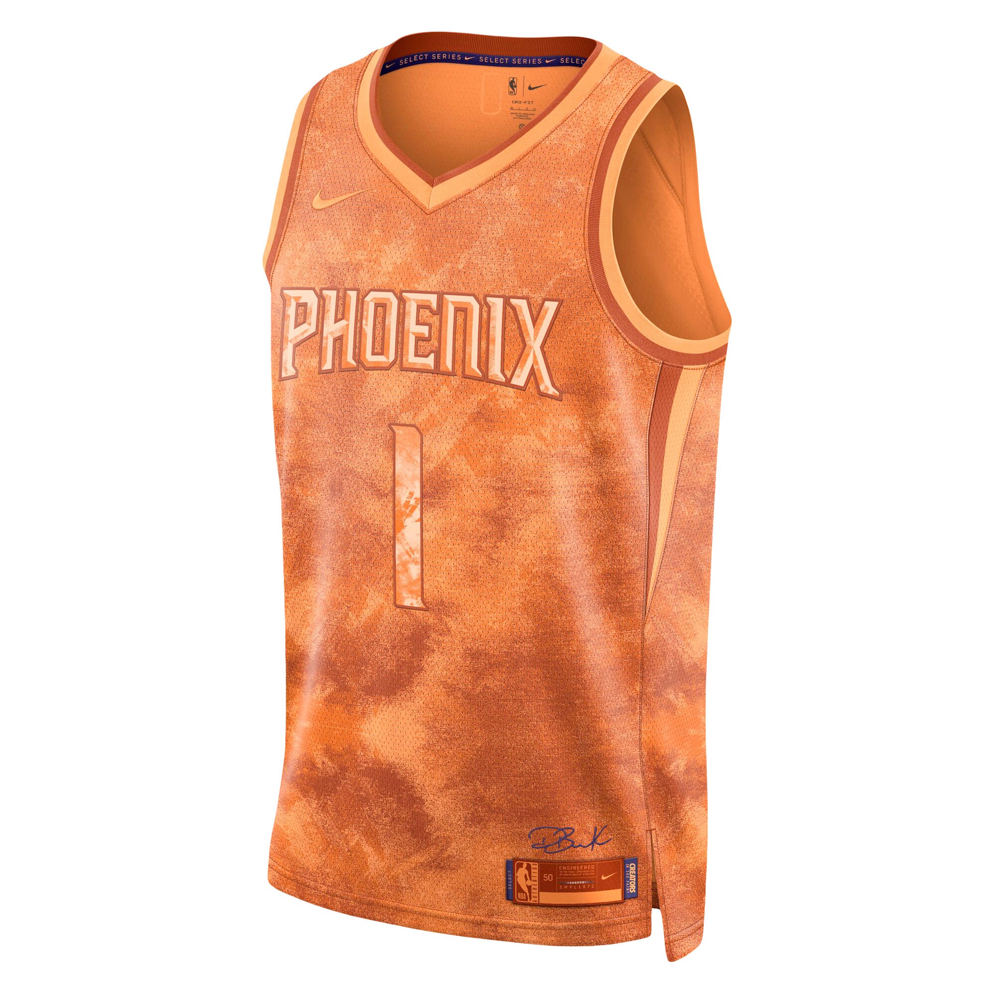 Alternative view of Devin Booker Phoenix Suns Unisex Select Series Swingman Jersey – Orange