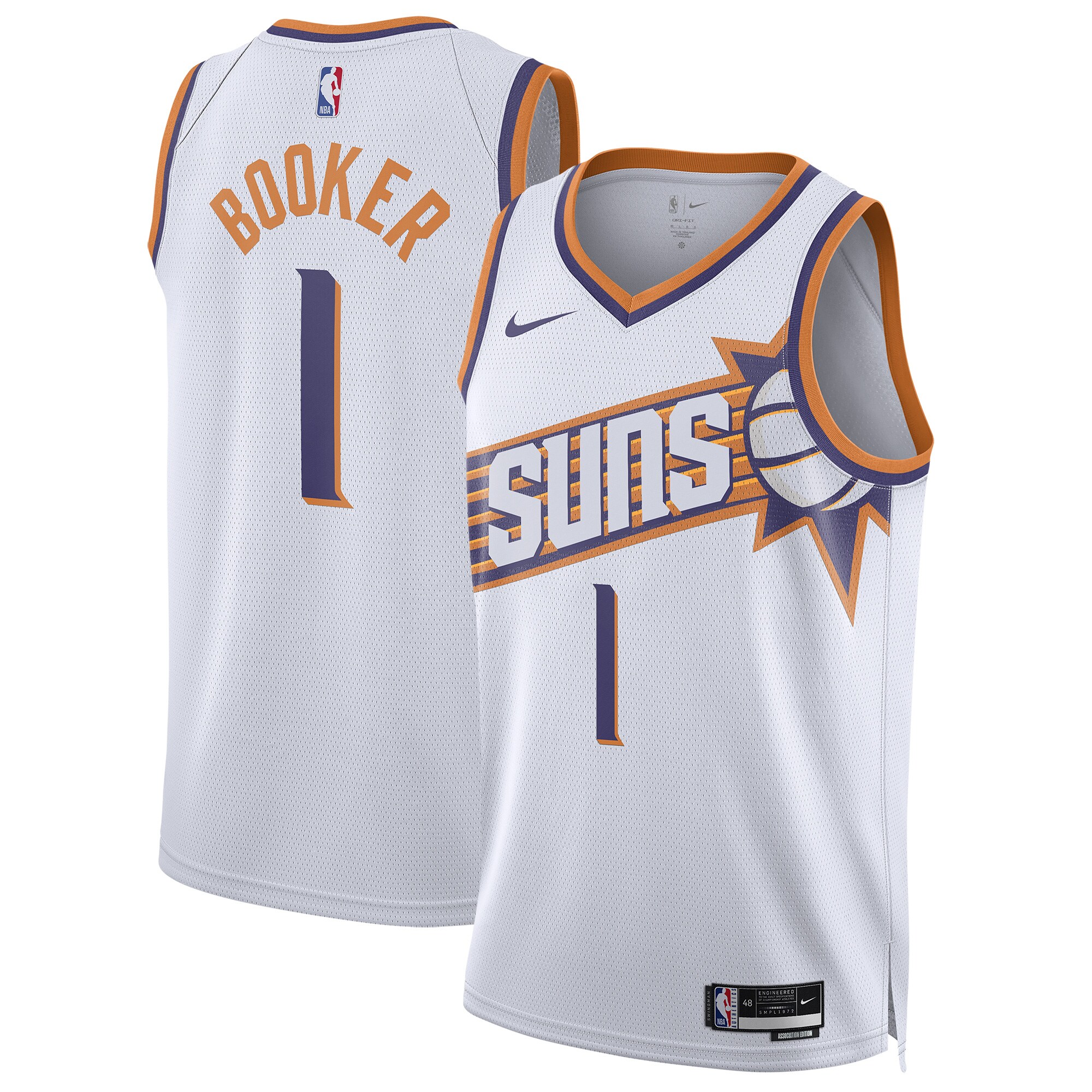 Devin Booker Phoenix Suns Unisex Swingman Jersey – Association Edition – White