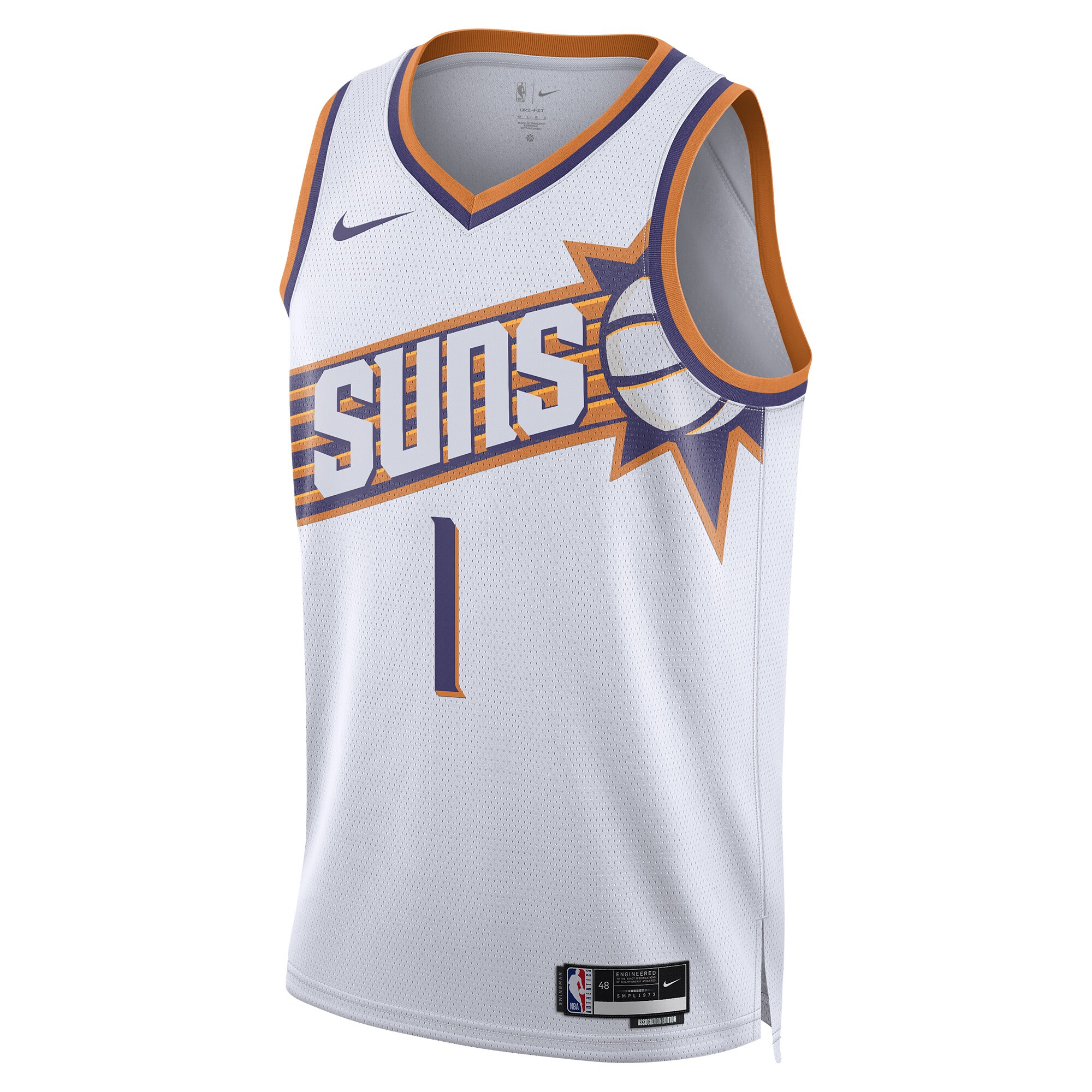 Alternative view of Devin Booker Phoenix Suns Unisex Swingman Jersey – Association Edition – White