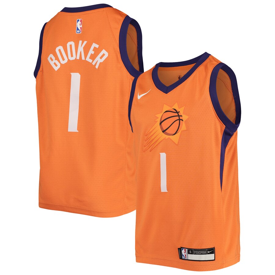 Devin Booker Phoenix Suns Youth Swingman Player Jersey - Statement Edition - Black