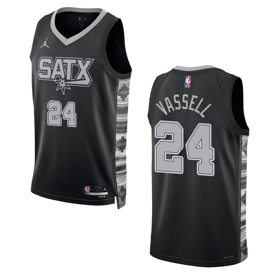 Devin Vassell Black Statement Edition 2022-23 San Antonio Spurs Swingman Jersey