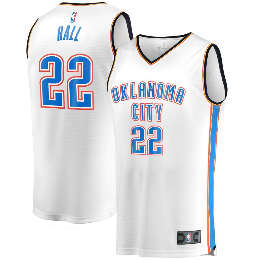 Devon Hall Oklahoma City Thunder Fanatics Branded Fast Break Player Jersey - Association Edition - White