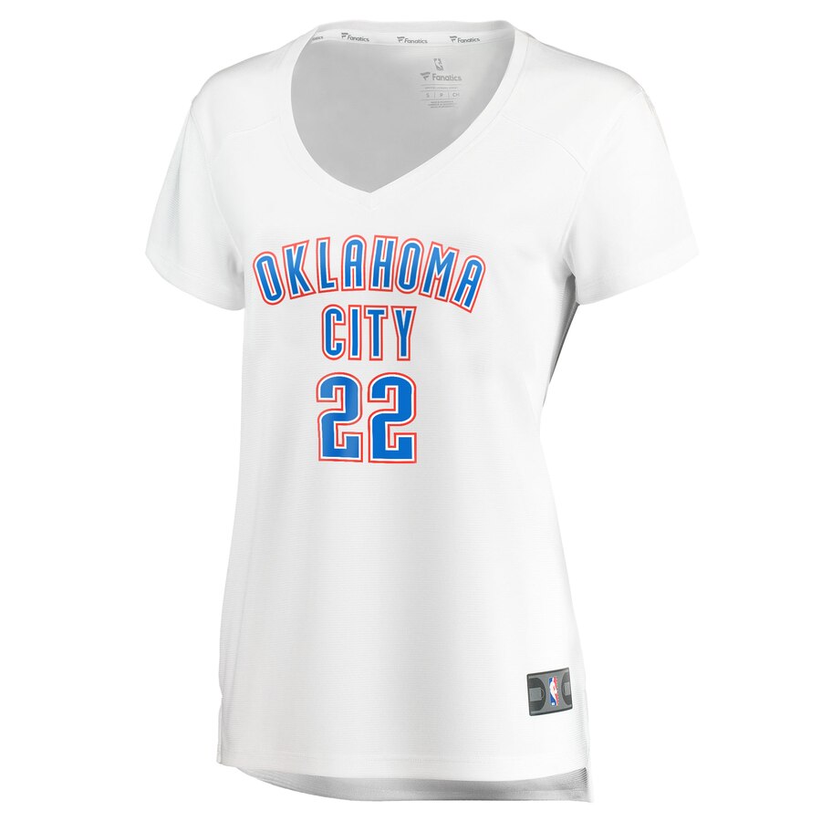 Alternative view of Devon Hall Oklahoma City Thunder Fanatics Branded Women's Fast Break Player Jersey - Association Edition - White