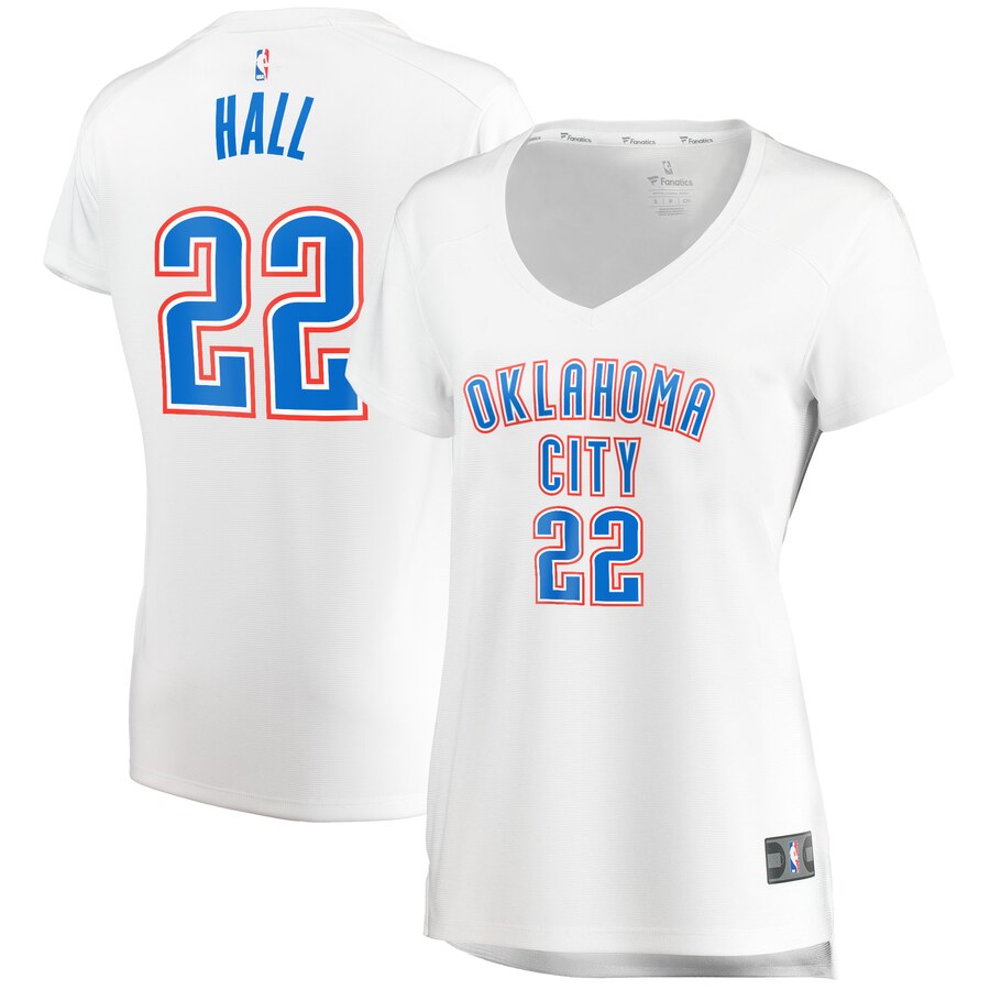 Devon Hall Oklahoma City Thunder Fanatics Branded Women's Fast Break Player Jersey - Association Edition - White