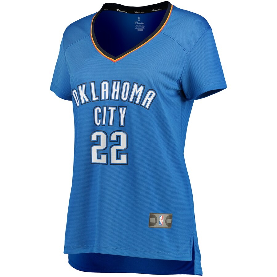 Alternative view of Devon Hall Oklahoma City Thunder Fanatics Branded Women's Fast Break Player Jersey - Icon Edition - Blue