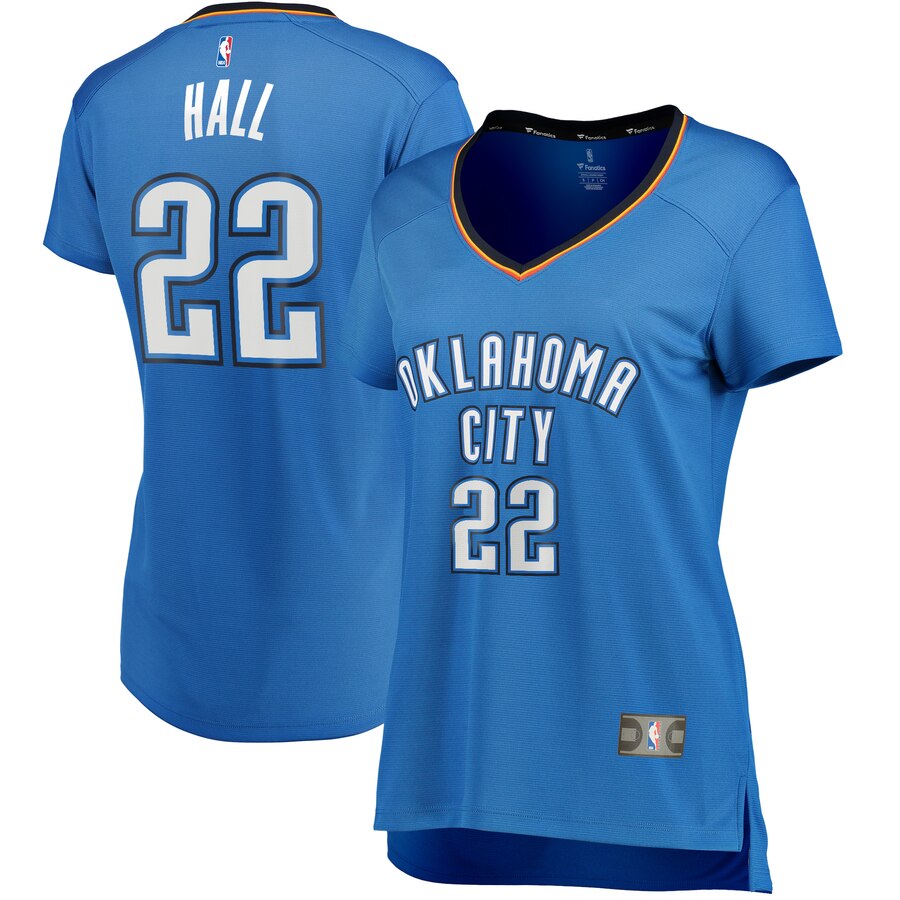 Devon Hall Oklahoma City Thunder Fanatics Branded Women's Fast Break Player Jersey - Icon Edition - Blue