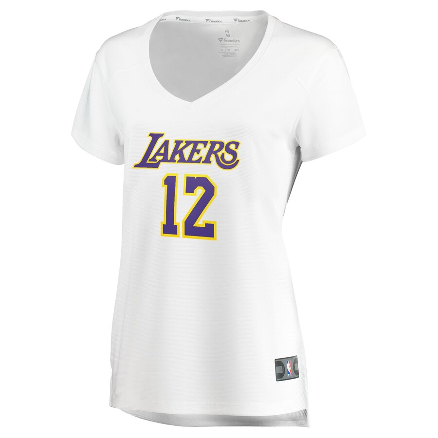 Alternative view of Devontae Cacok Los Angeles Lakers Fanatics Branded Women's Fast Break Replica Jersey White - Association Edition