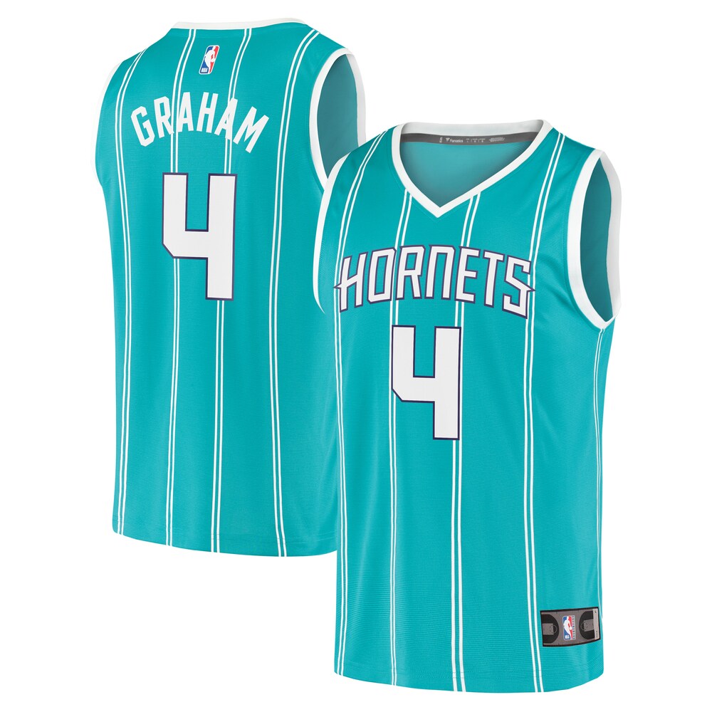 Devonte' Graham Charlotte Hornets 2020/21 Fast Break Replica Jersey Teal - Icon Edition