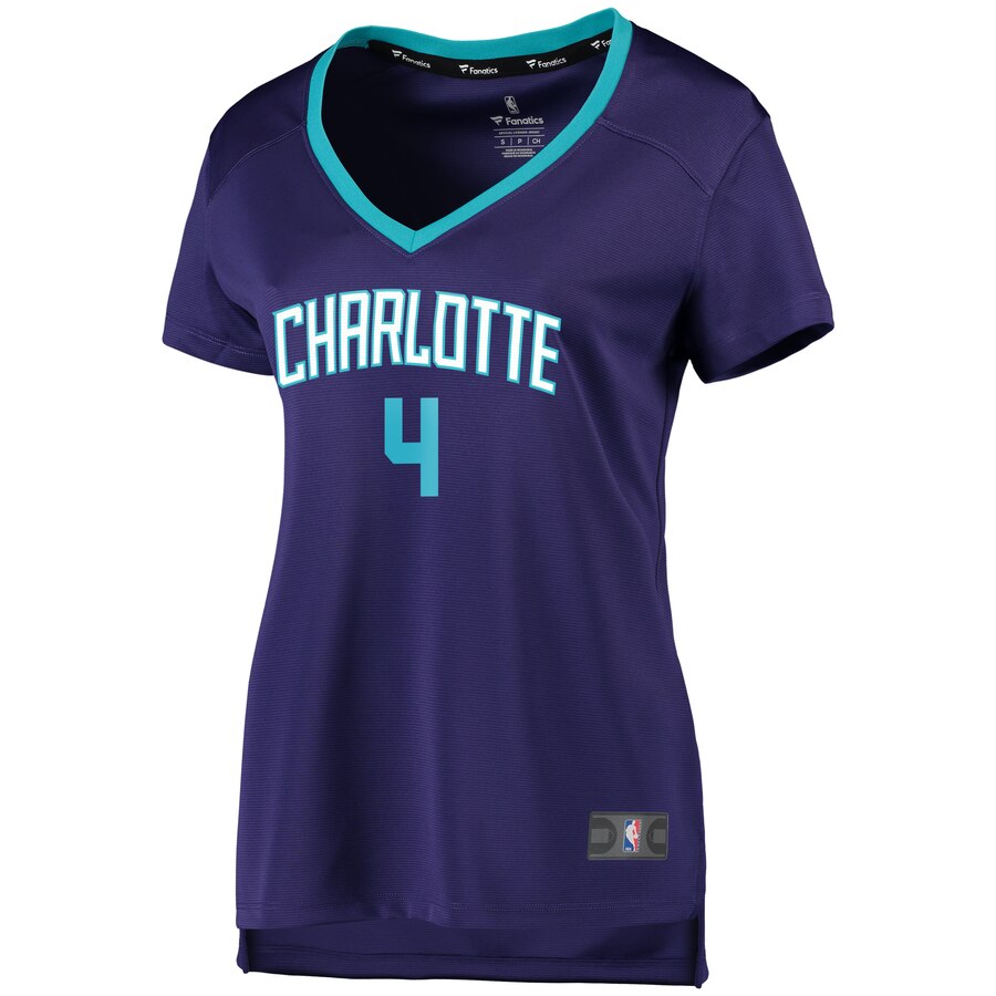 Alternative view of Devonte Graham Charlotte Hornets Fanatics Branded Women’s Fast Break Replica Player Jersey – Statement Edition – Purple
