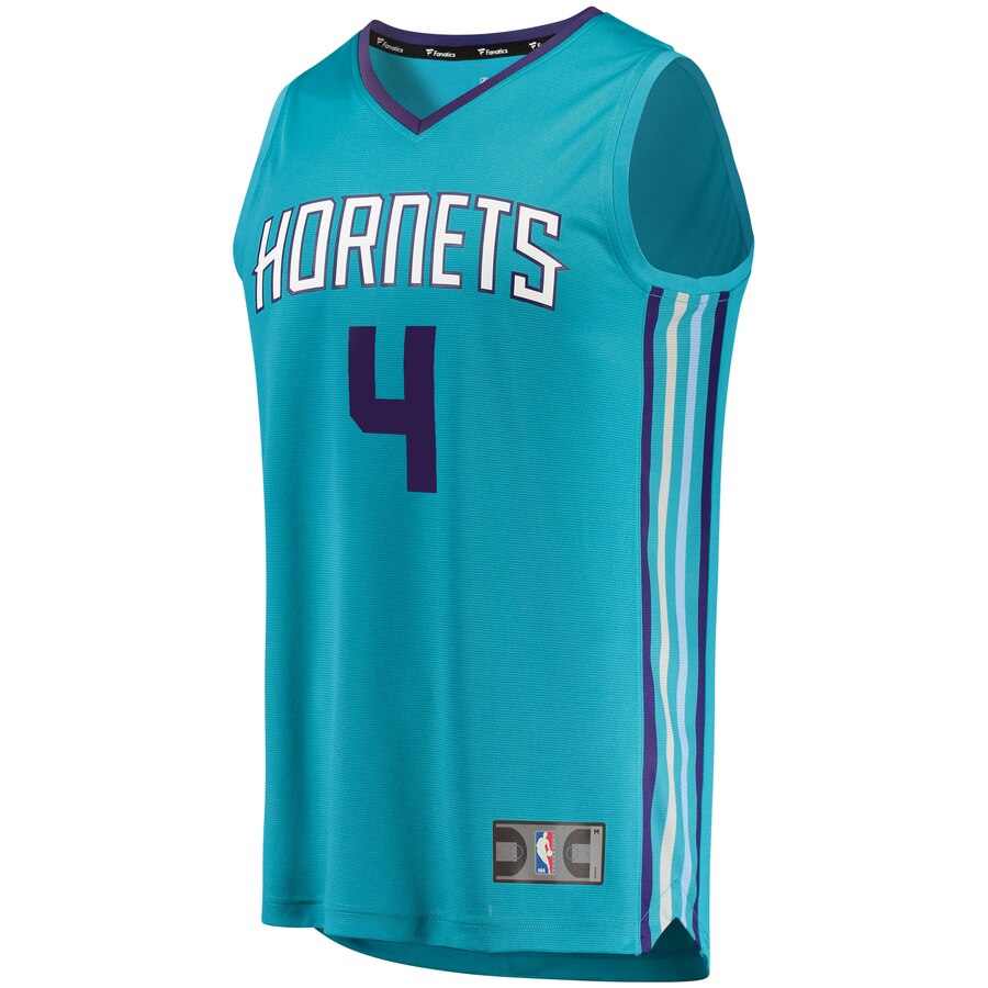 Alternative view of Devonte Graham Charlotte Hornets Fanatics Branded Youth Fast Break Replica Player Jersey - Icon Edition - Teal