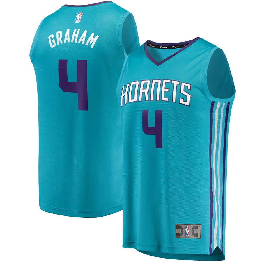 Devonte Graham Charlotte Hornets Fanatics Branded Youth Fast Break Replica Player Jersey - Icon Edition - Teal