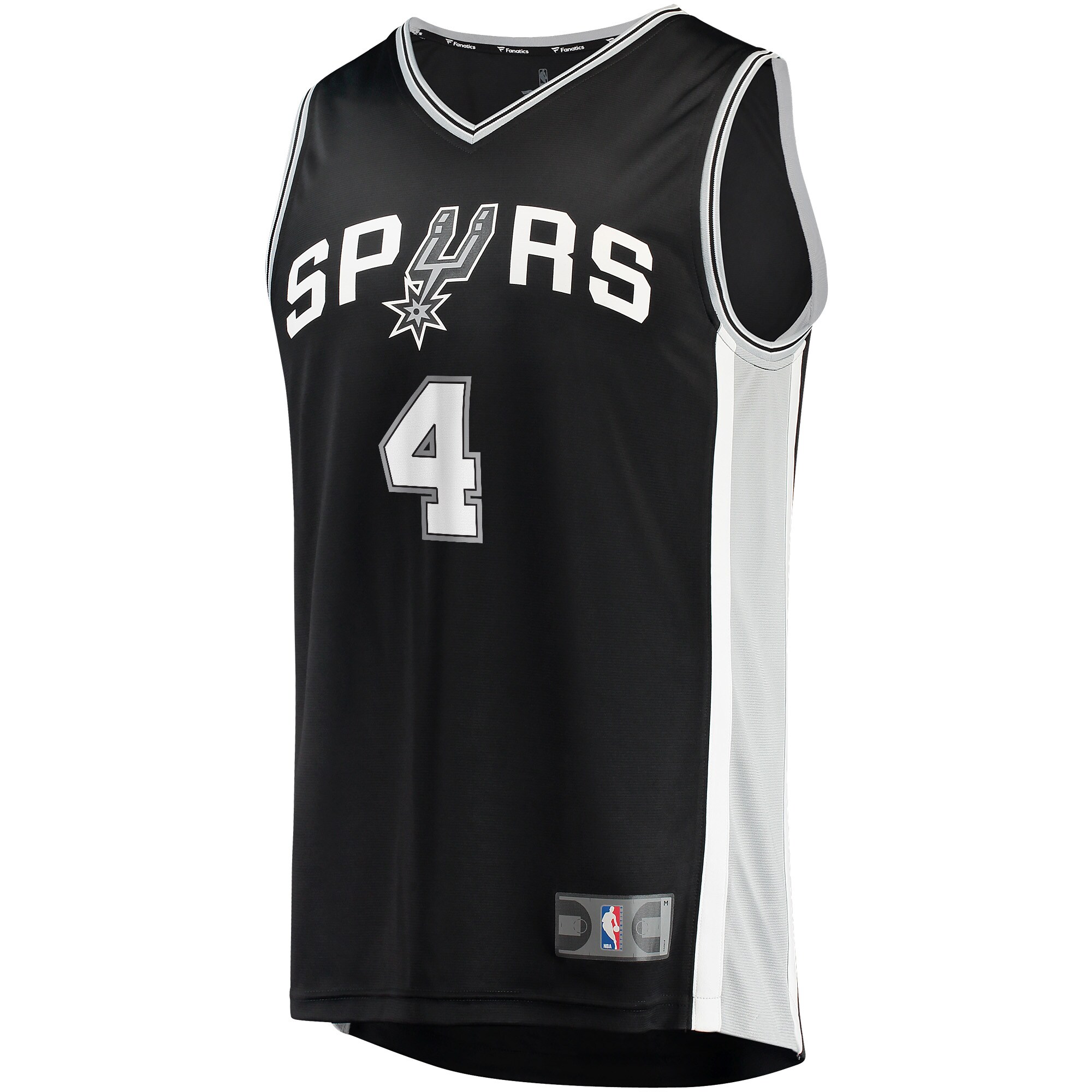 Alternative view of Devonte' Graham San Antonio Spurs Fanatics Youth Fast Break Player Jersey - Icon Edition - Black