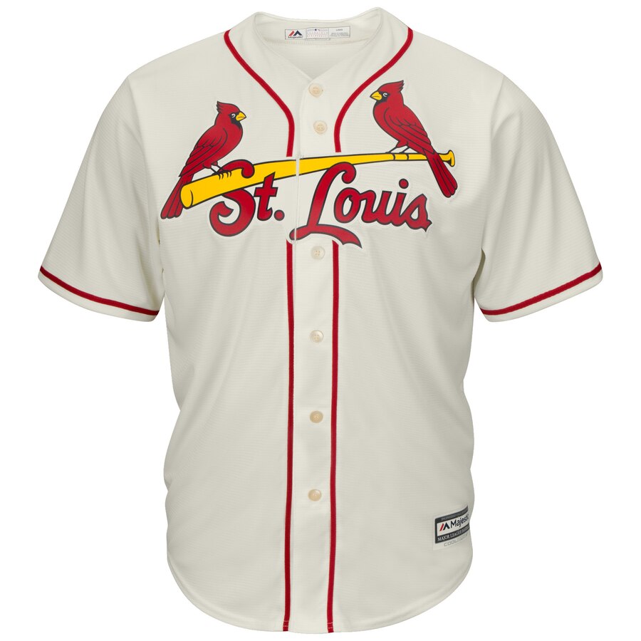 Alternative view of Dexter Fowler St. Louis Cardinals Majestic Alternate Cool Base Jersey - Cream
