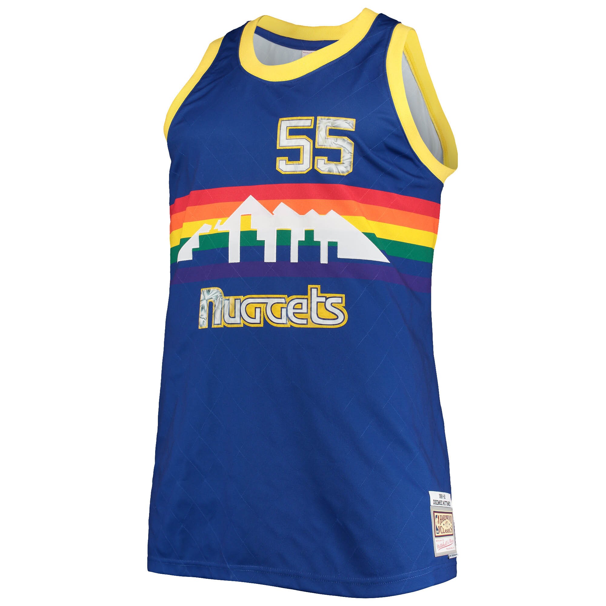 Alternative view of Dikembe Mutombo Denver Nuggets Mitchell & Ness Big & Tall 1991/92 Nba 75th Anniversary Diamond Swingman Jersey - Blue