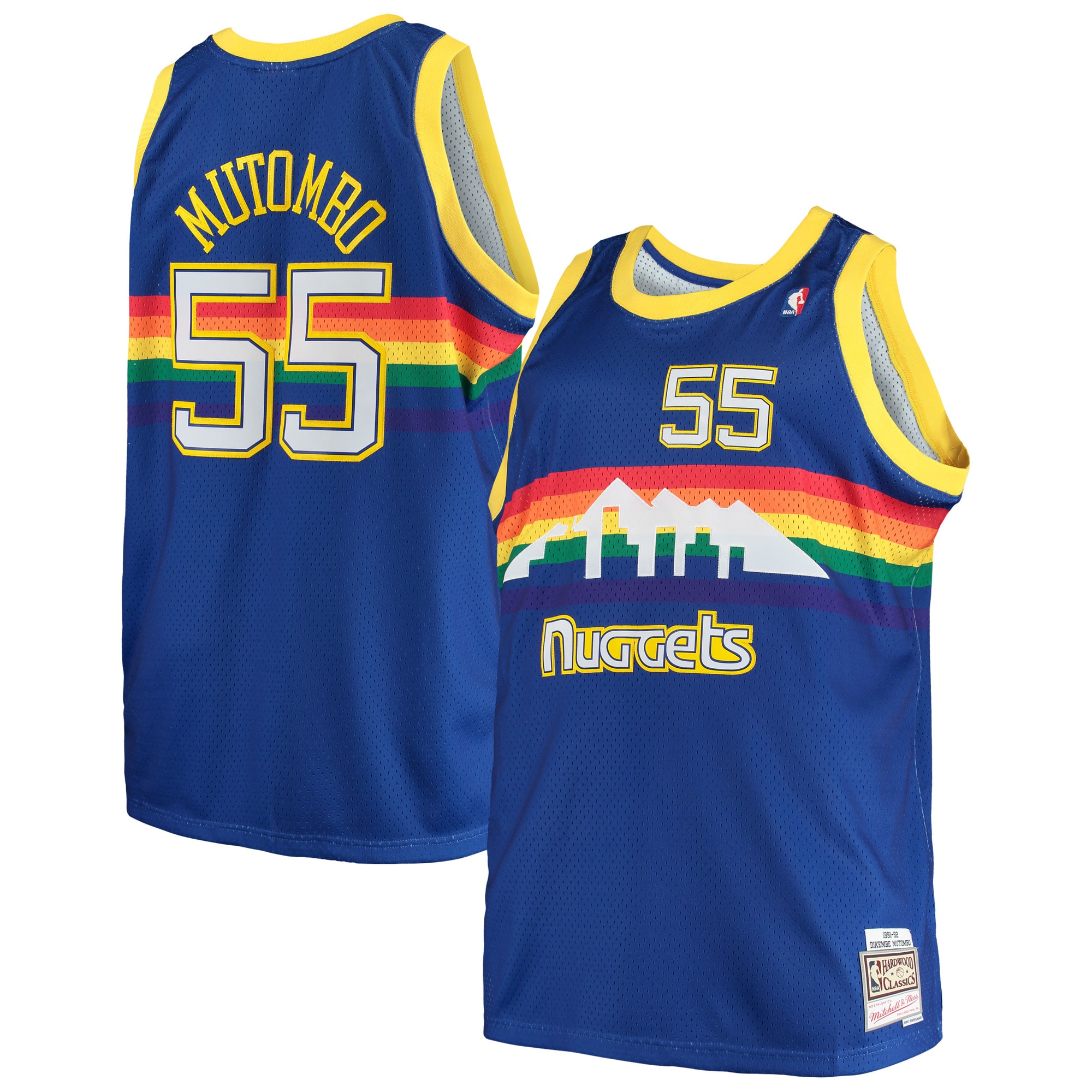 Dikembe Mutombo Denver Nuggets Mitchell & Ness Big & Tall Hardwood Classics Jersey – Royal – Jsfangear Jersey Store